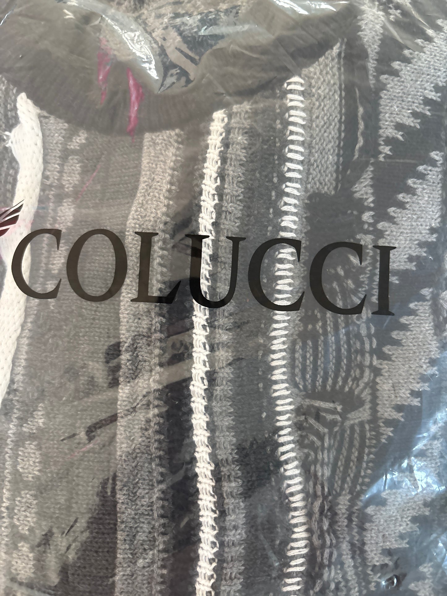 Carlo Colucci Hoodie, schwarz/weiss/grau, Größe wählbar