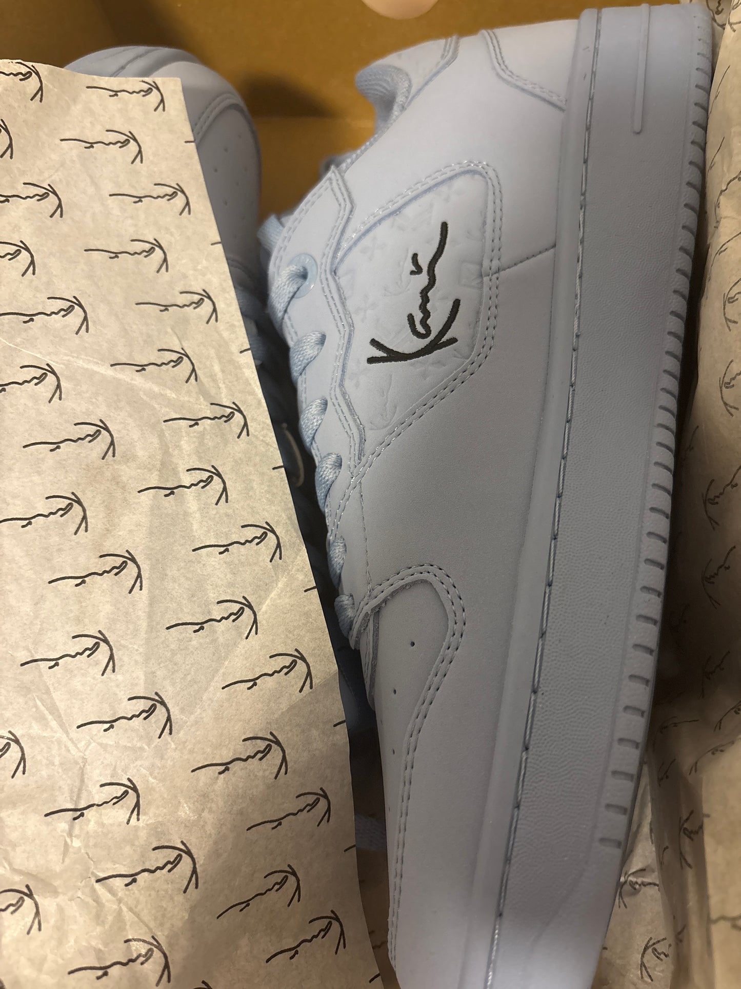 Karl Kani Sneaker, blauton, Größe 43