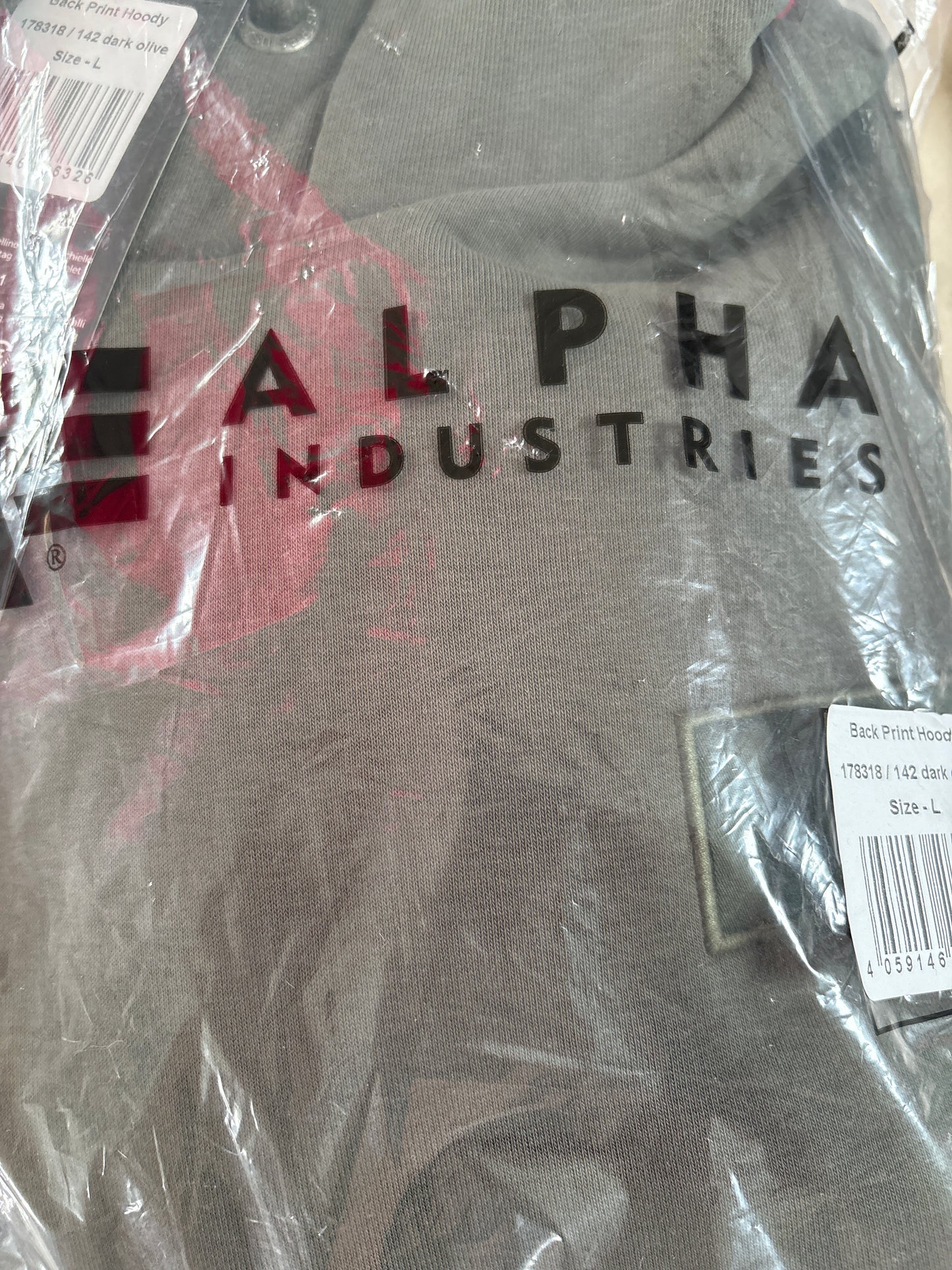 Alpha Industries Hoodie dunkelgrün, Größe wählbar