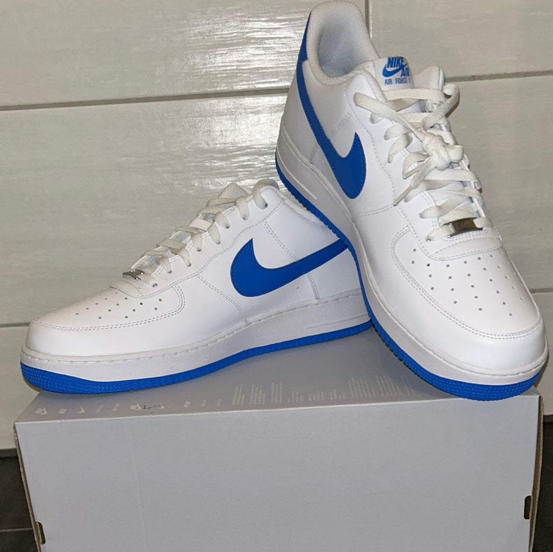 Nike Air Force 1 weiss/blau in Größe wählbar