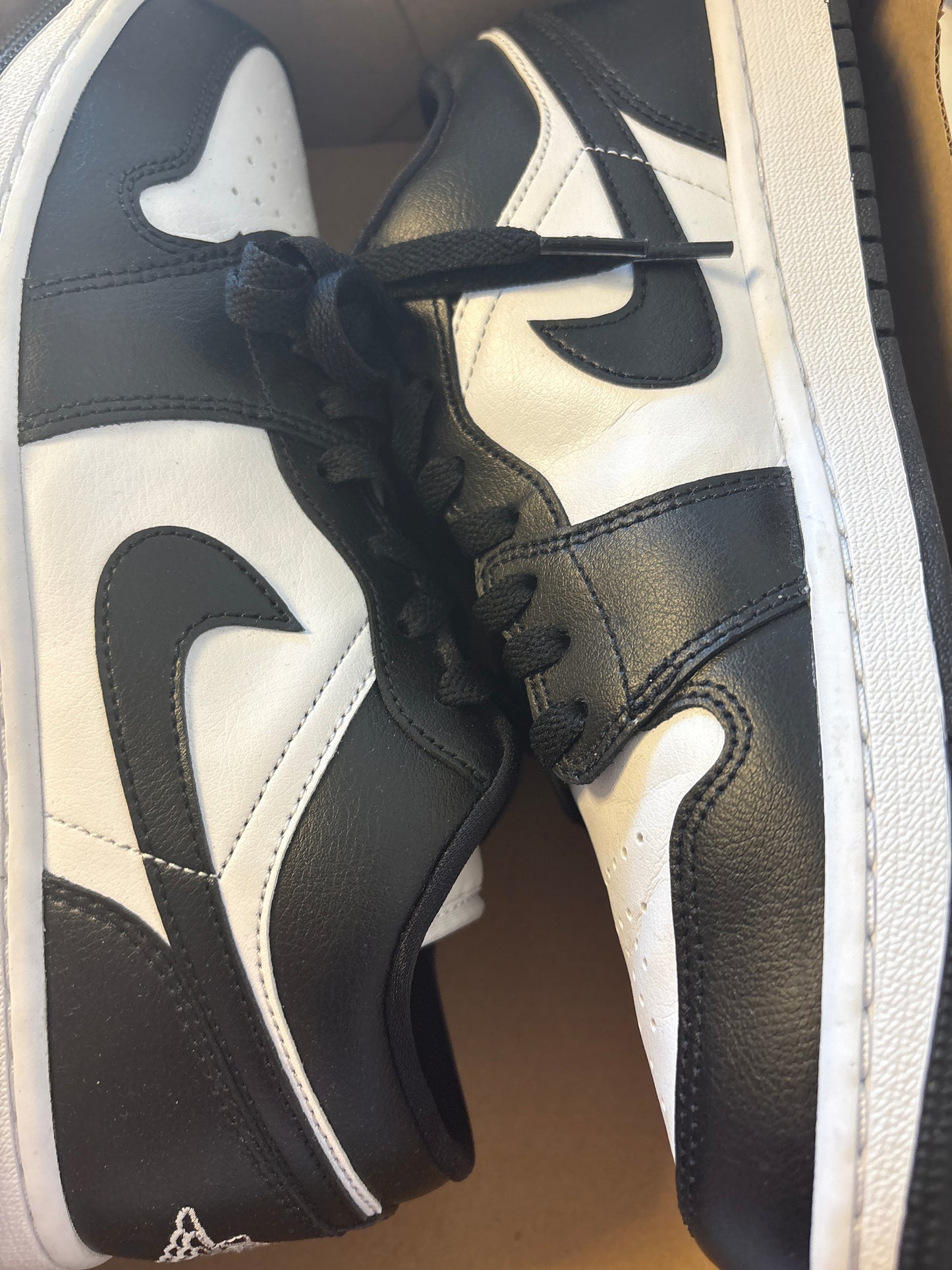 Nike Jordan 1 low , schwarz/weiss, Größe 43