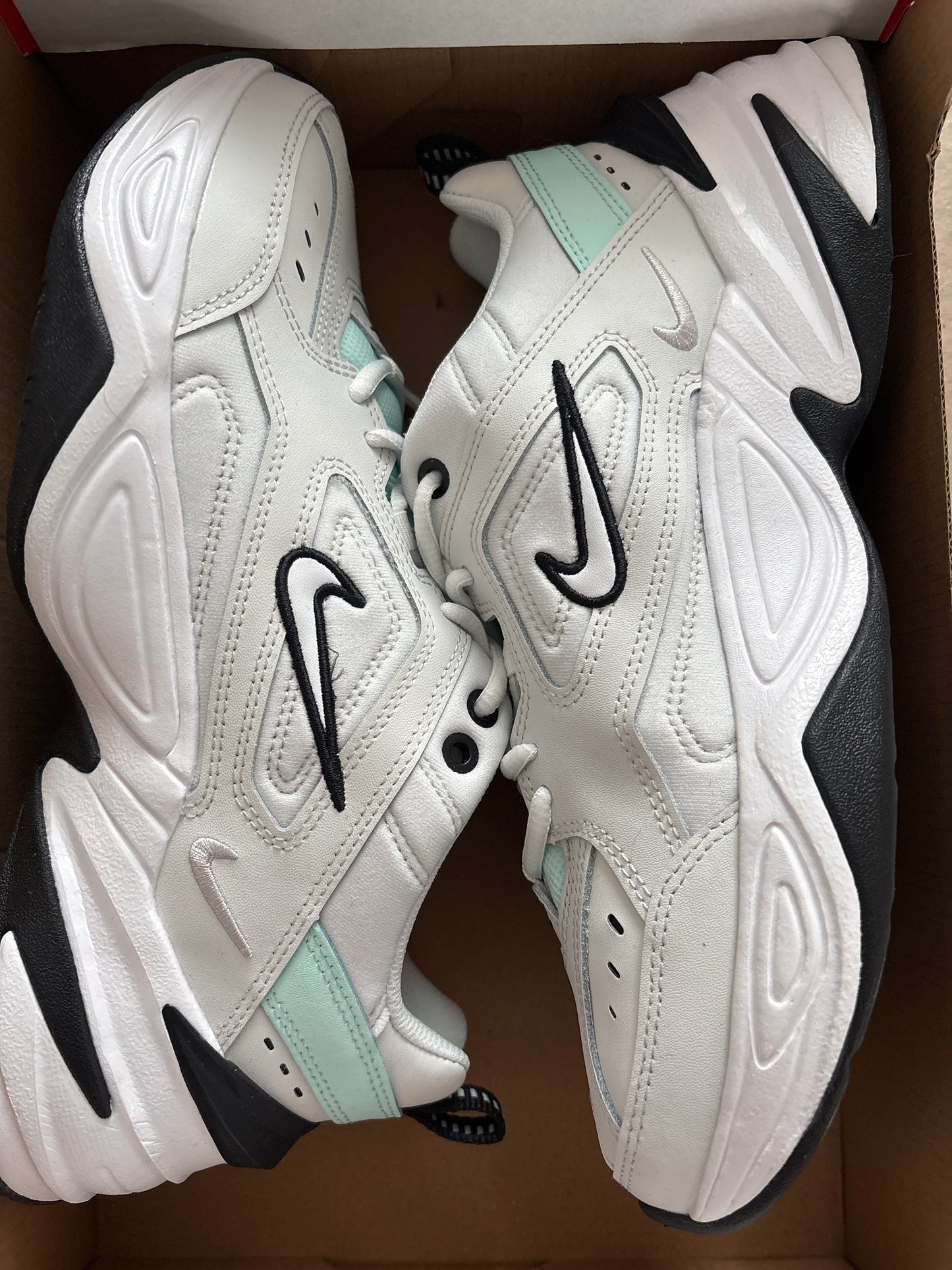 Nike M2K Tekno, Größe 42 in schwarz/grau/türkis