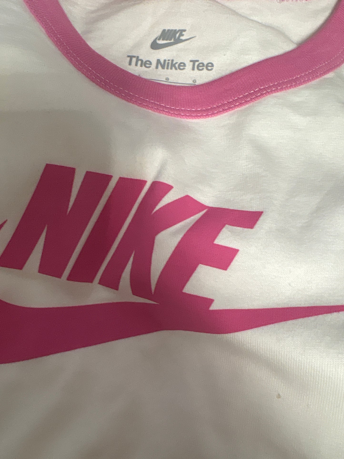 Nike Frauen Shirt, Größe wählbar in weiss/rosa