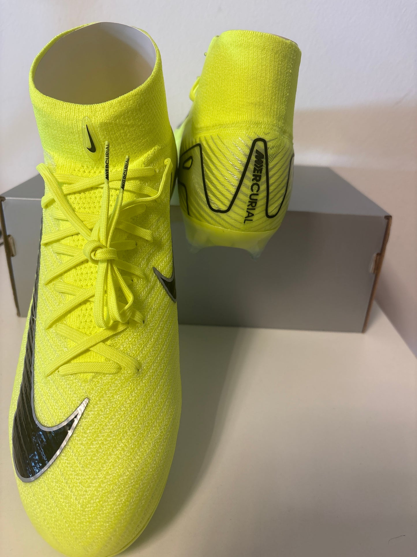 Nike ZM Superfly 10 Elite FG, Größe wählbar in gelb/schwarz ( Fussballschuh )