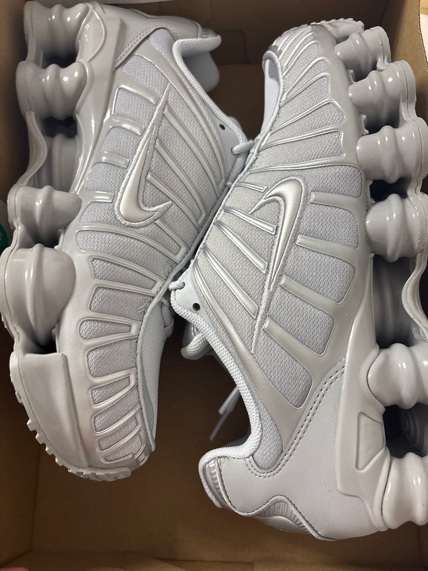 Nike Shox TL in grau/silber , Größe wählbar