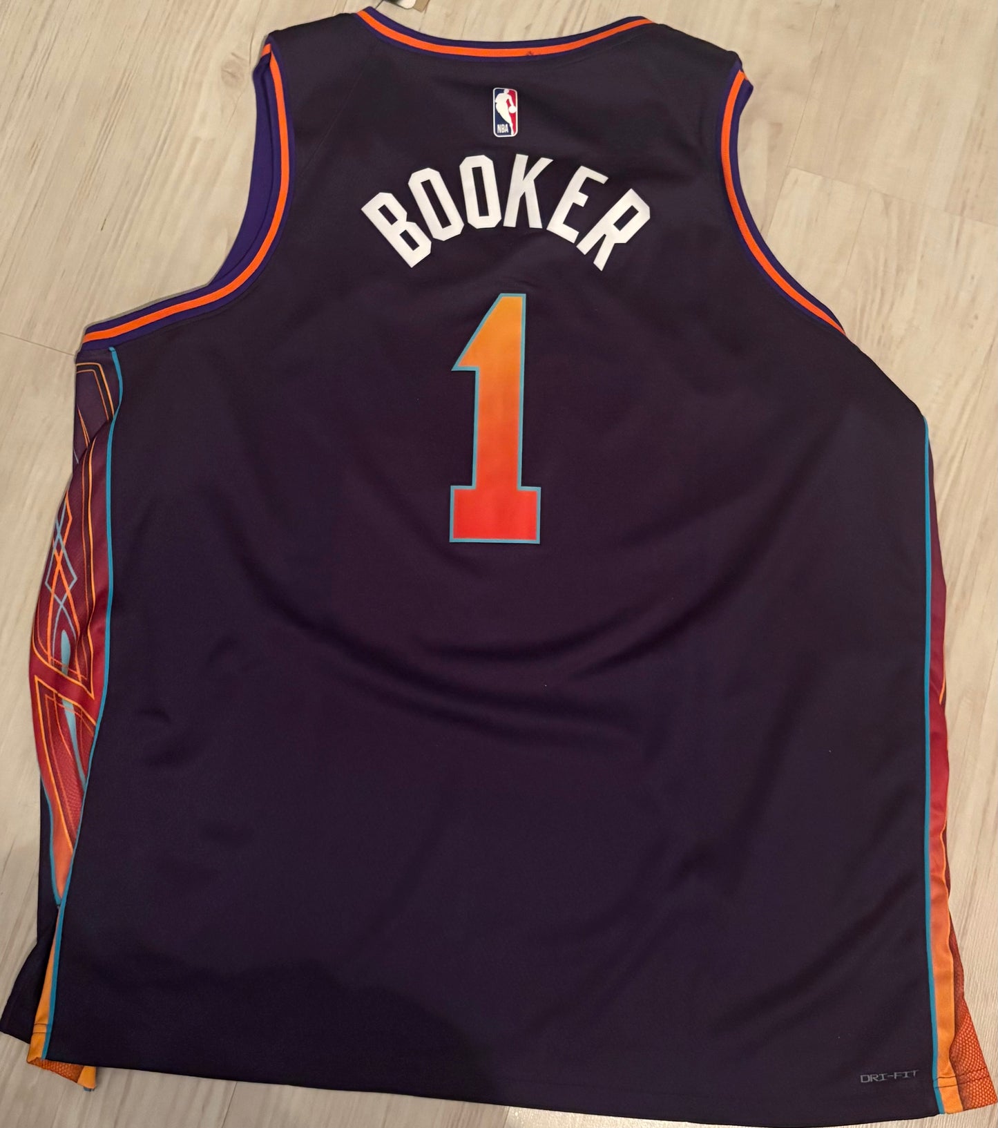 Nike NBA Trikot Phoenix Suns, Größe XXXL in dunkellila/weiss/orange