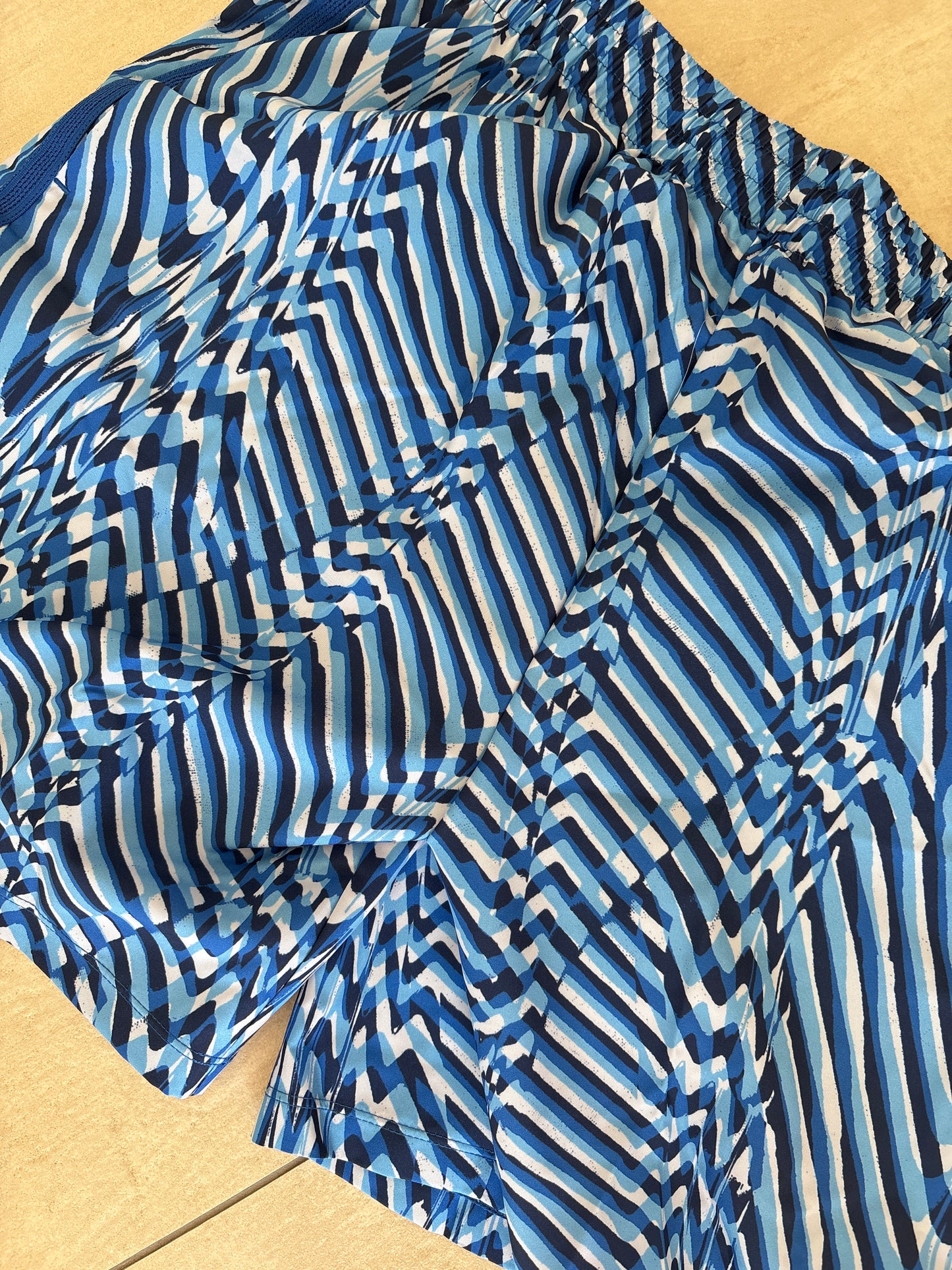 Nike kurze Kinder Hose blau/weiss, Größe XL