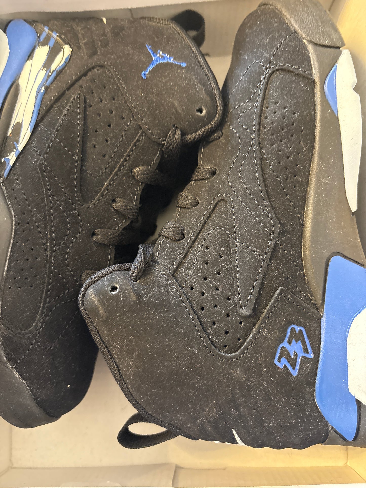 Nike Jordan MVP schwarz/blau/weiss in Größe 30