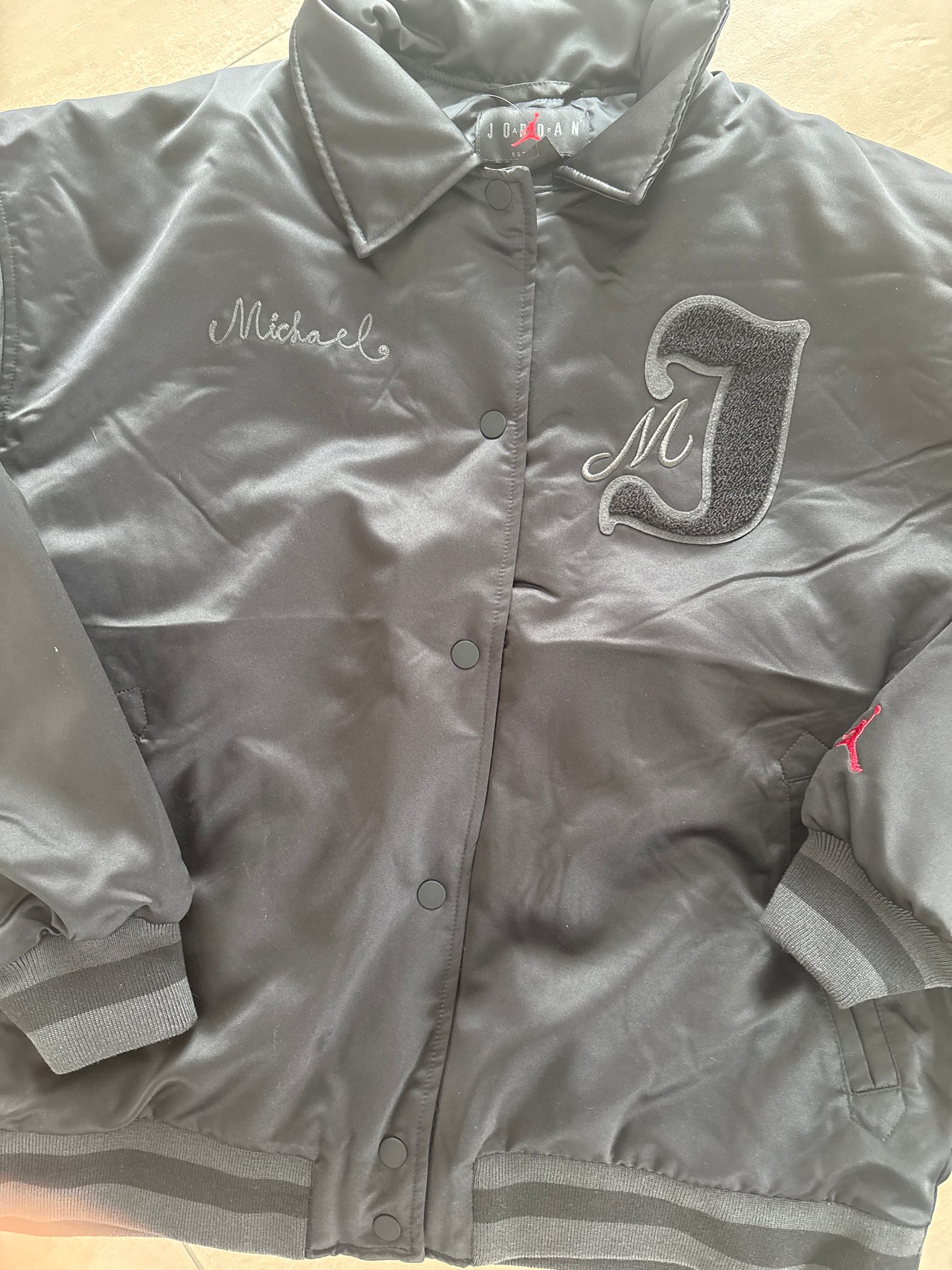 Nike Jordan College Jacke schwarz, Größe wählbar