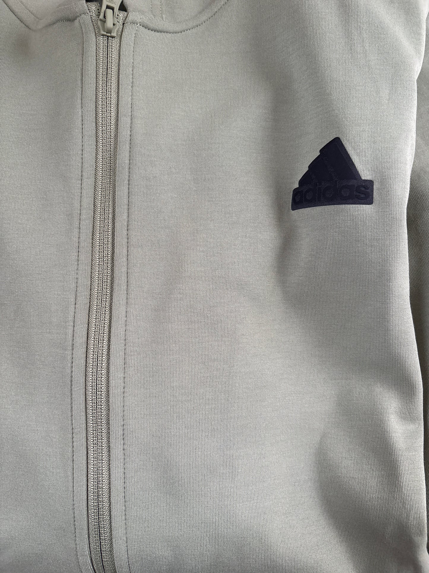 Adidas Tech-Joggingjacke dunkelgrün/schwarz , Größe XL
