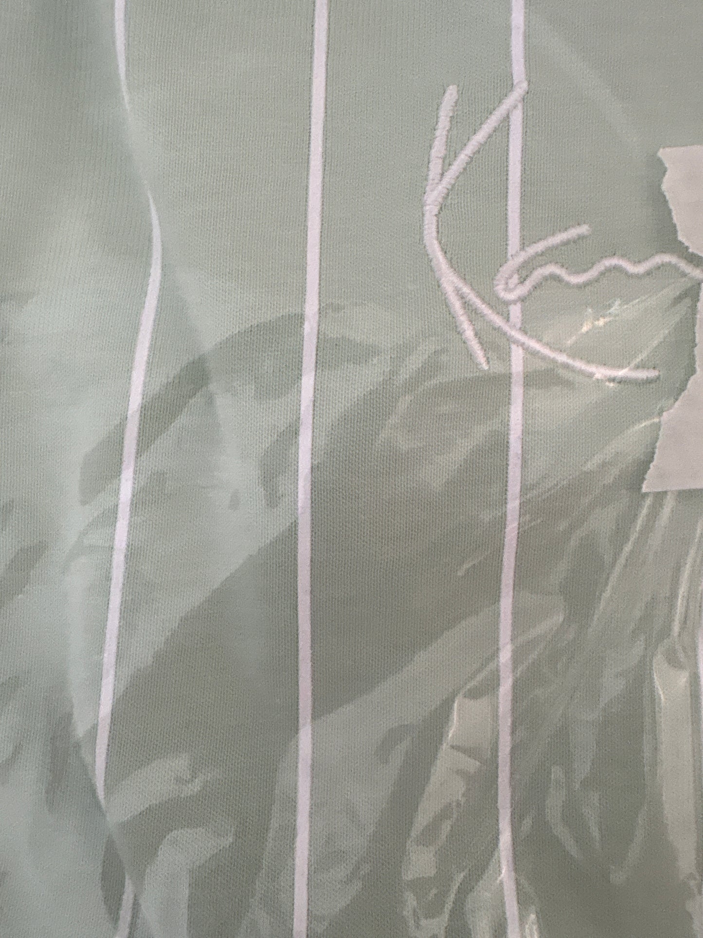 Karl Kani Shirt, Größe L in mint/weiss