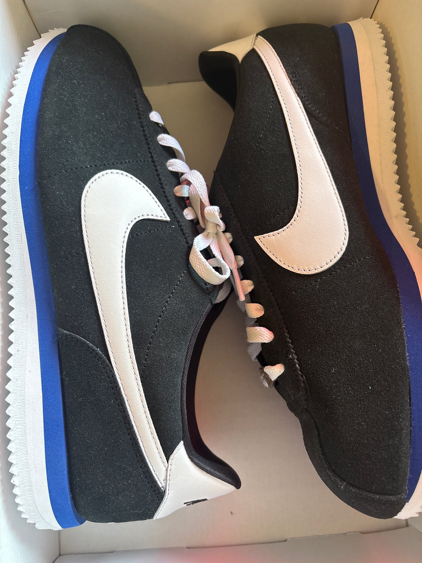 Nike Cortez schwarz/blau/weiss, Größe wählbar