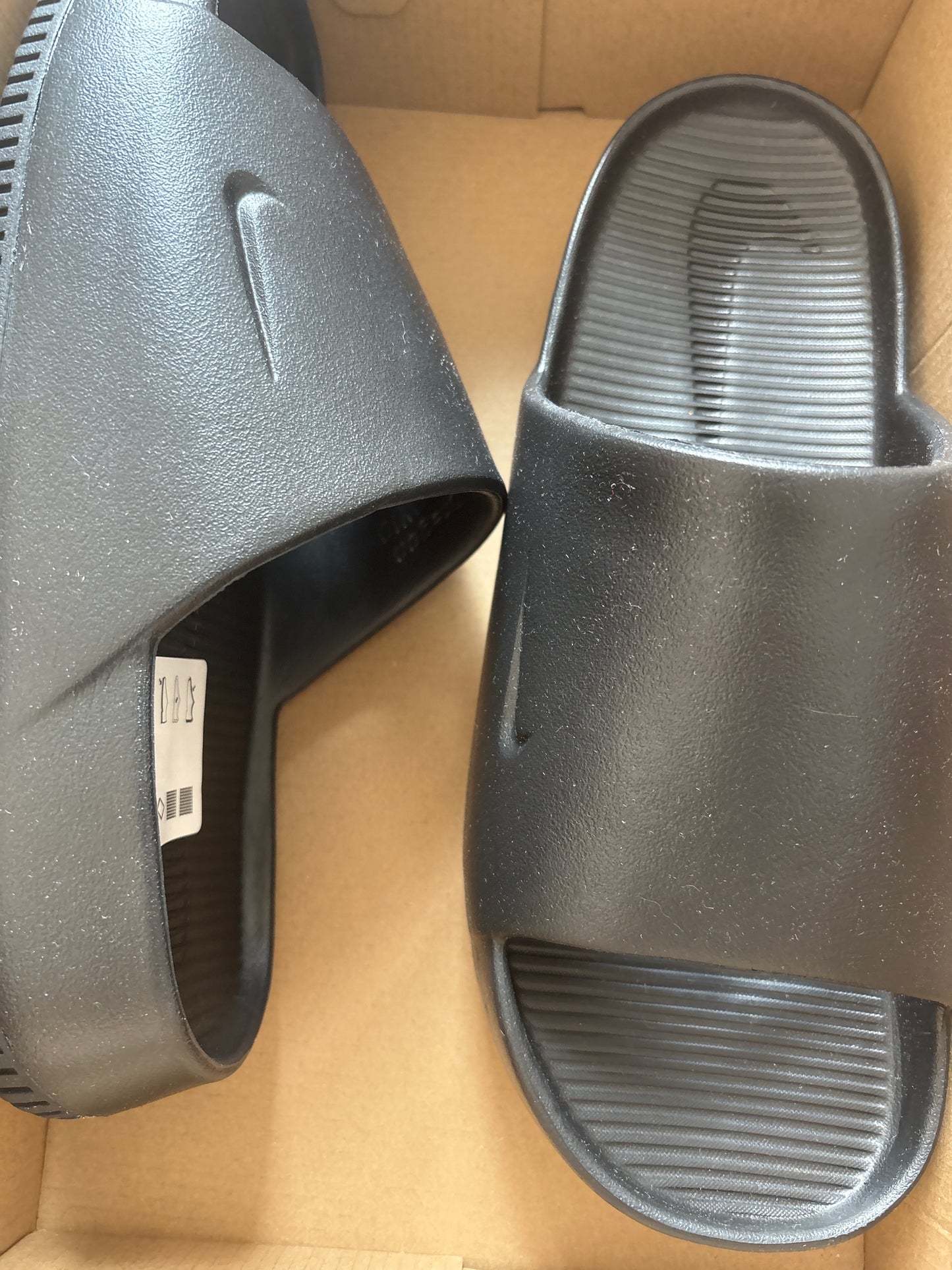 Nike Badelatschen Calm Slide, Größe wählbar, schwarz