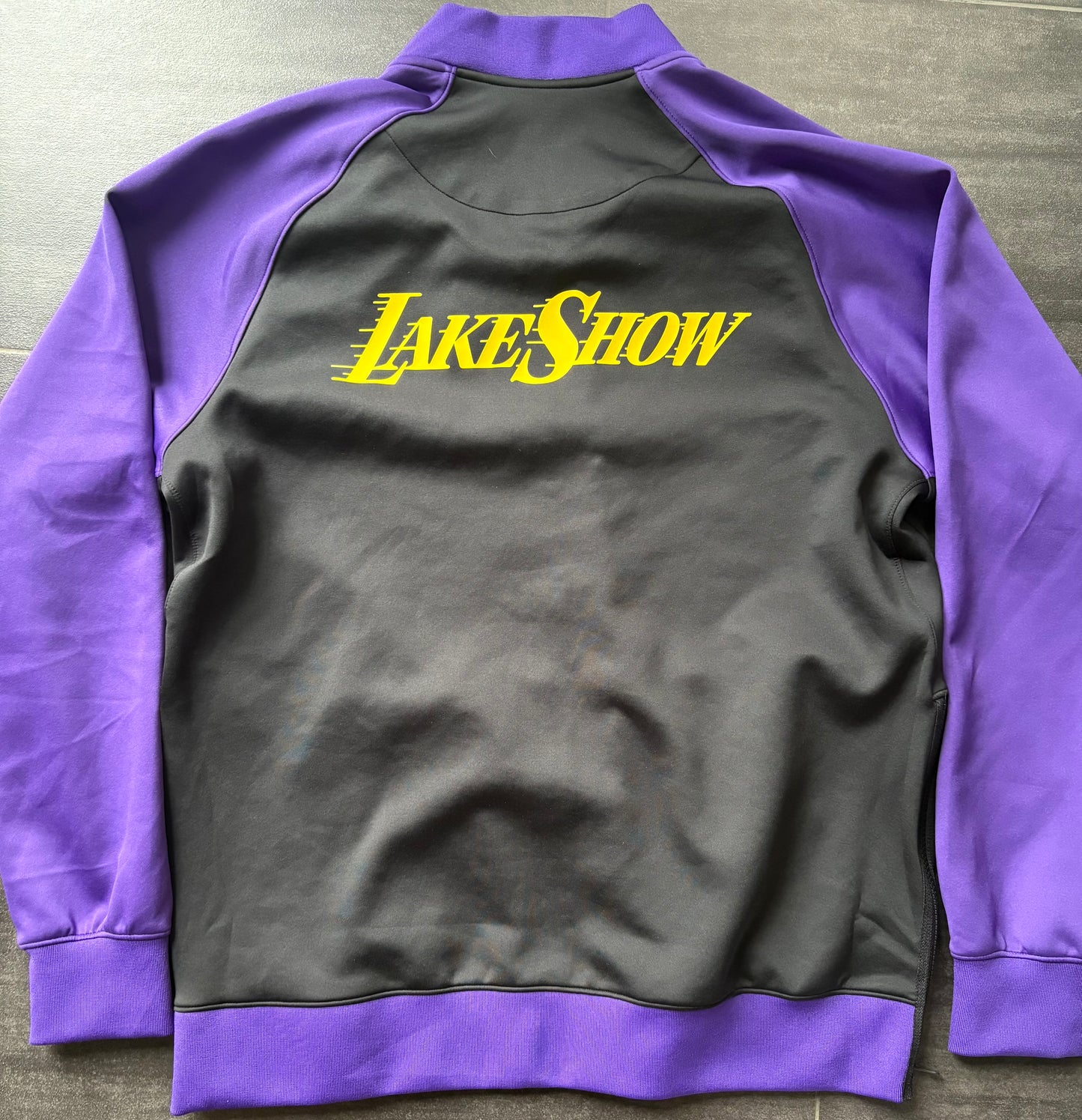 Nike Nba Jacke schwarz/lila/gelb Los Angeles Lakers, Größe wählbar