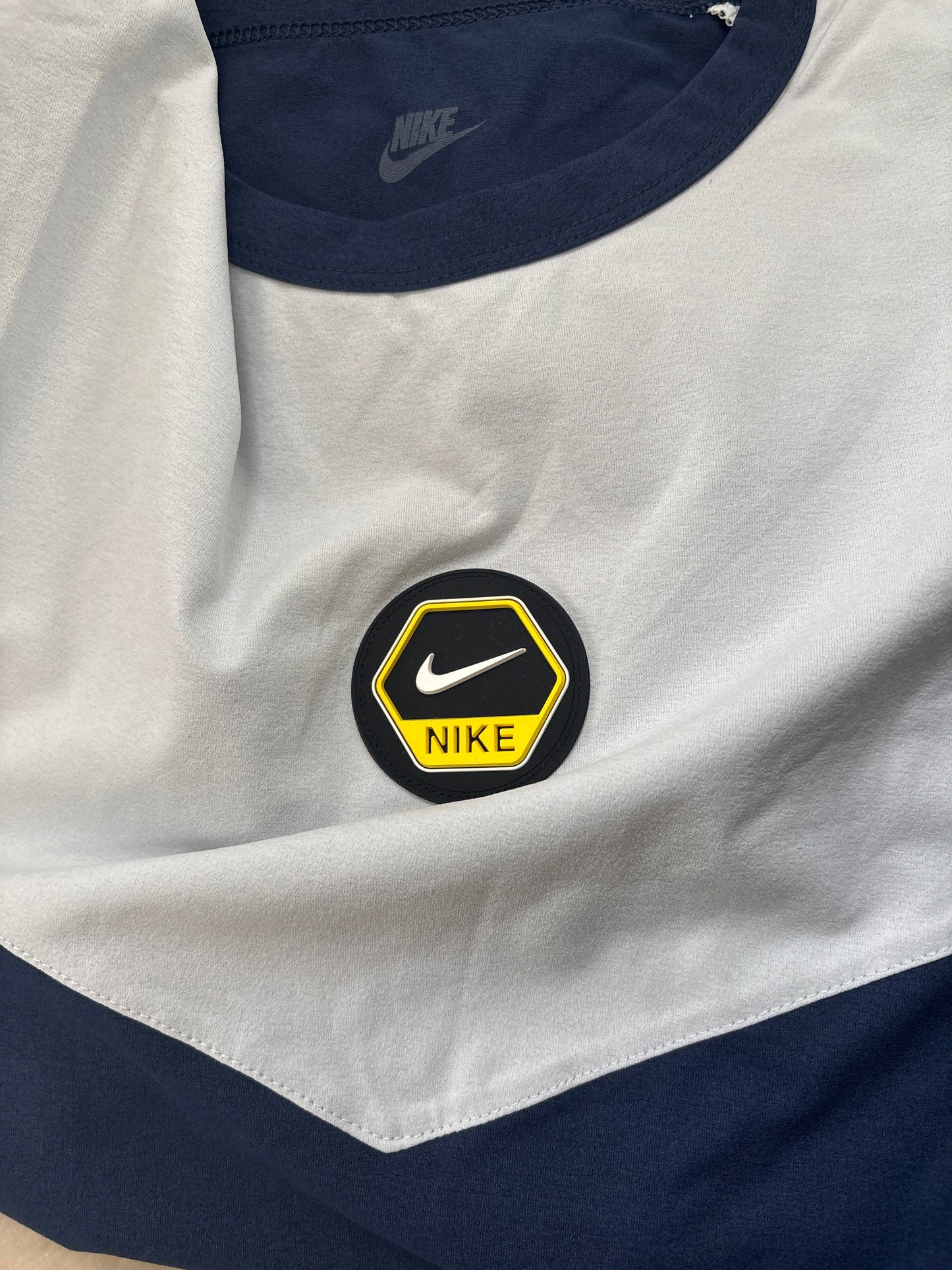 Nike Shirt, Größe M in blau/grau