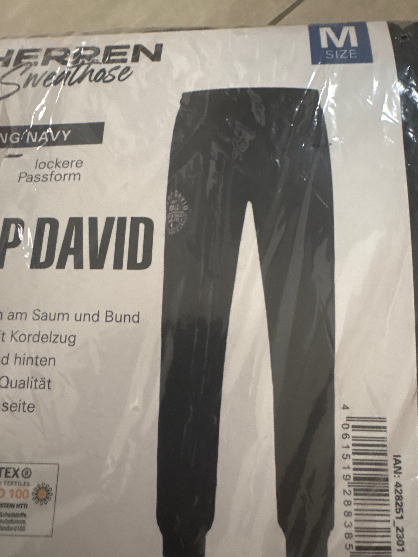 Camp David Jogginghose, schwarz , Größe Wählbar