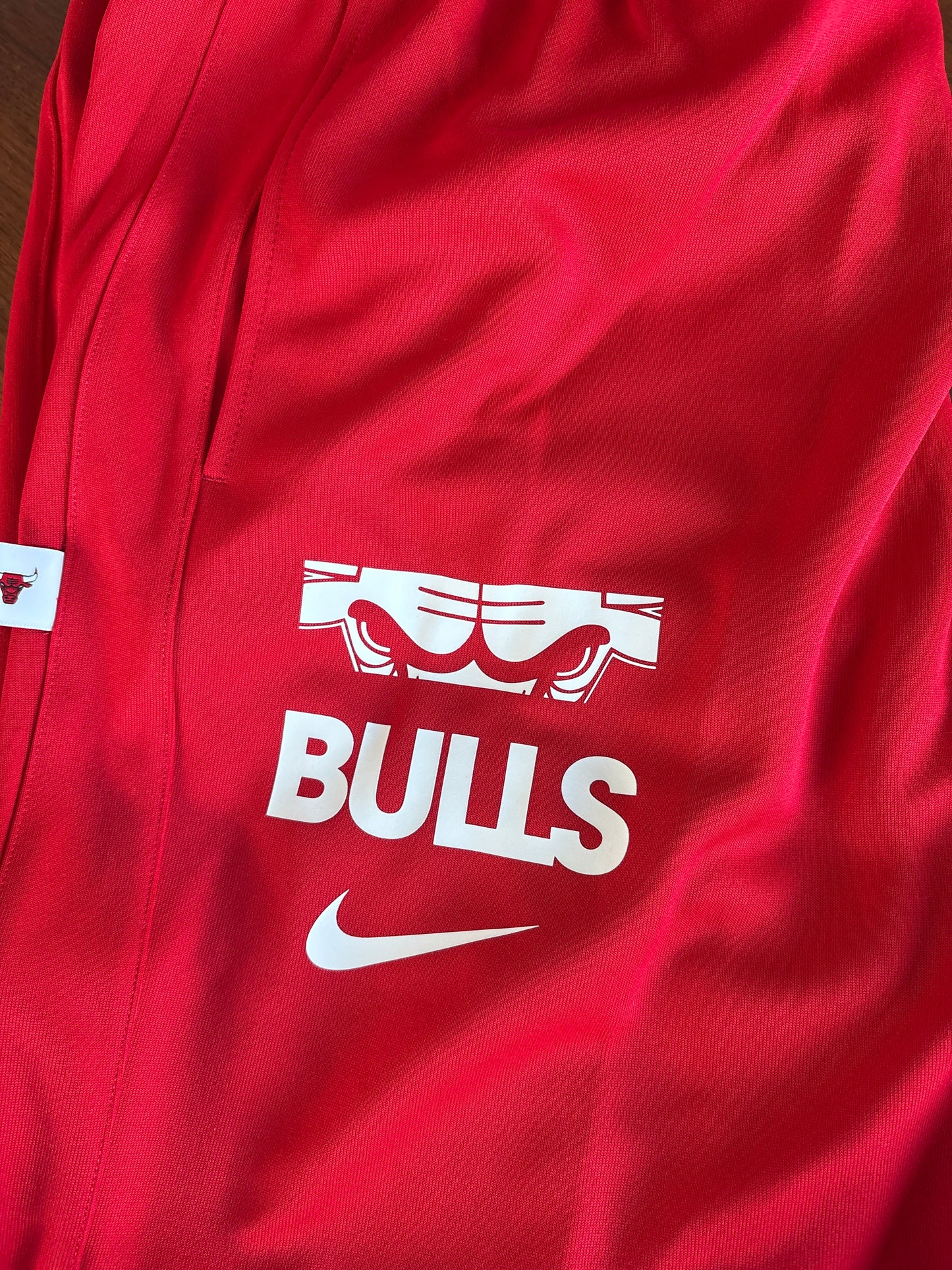 Nike Jogginghose Bulls Basketball , rot , Größe wählbar