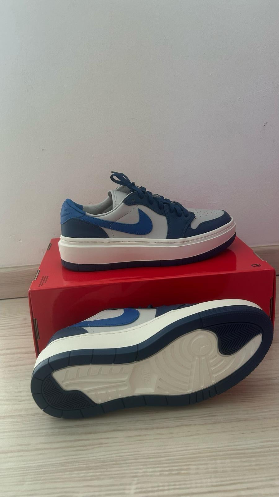 Nike Air Jordan 1 Elevate Low Größe wählbar grau/blau