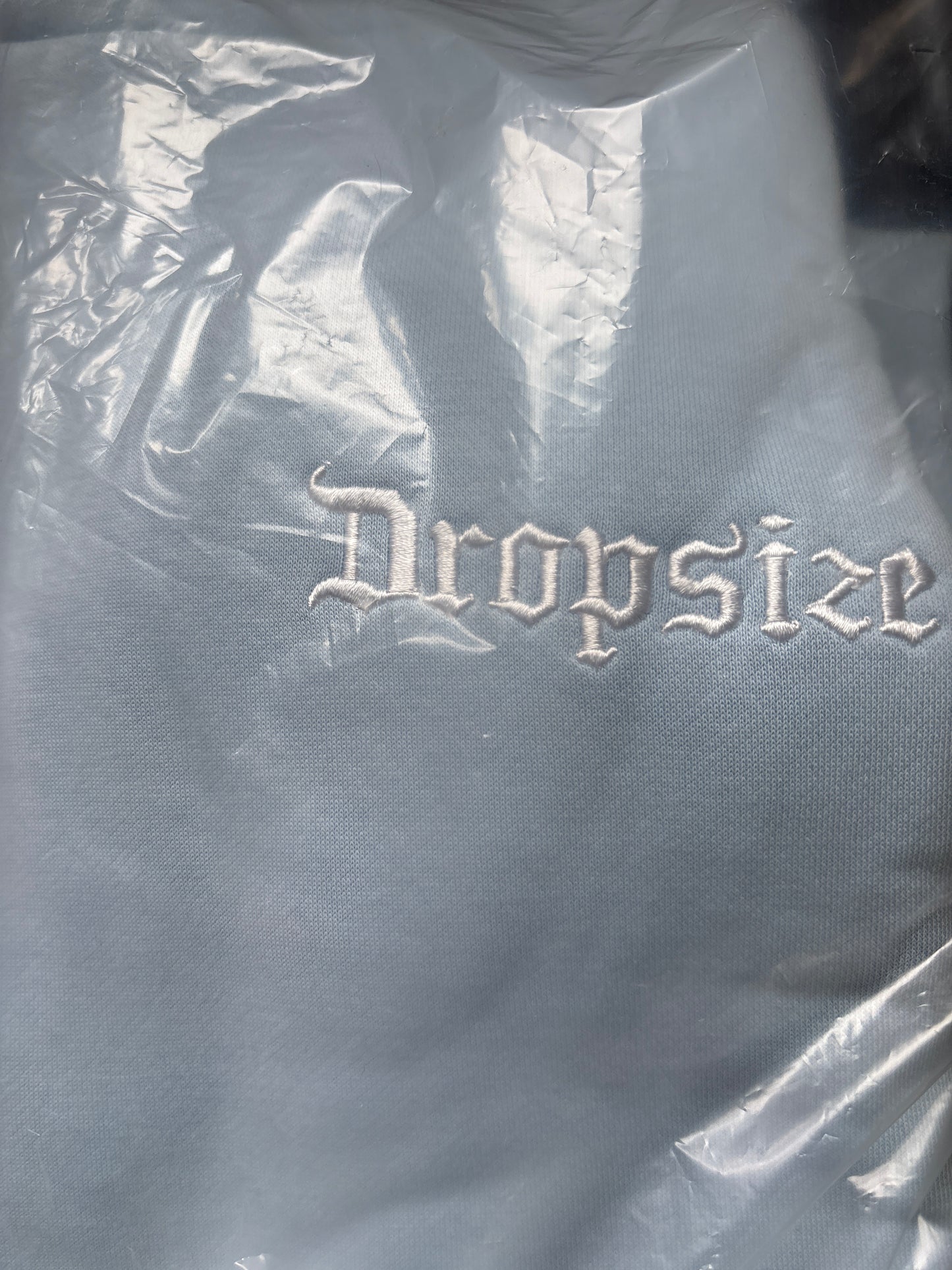 Dropsize Hoodie, Größe L in hellblau