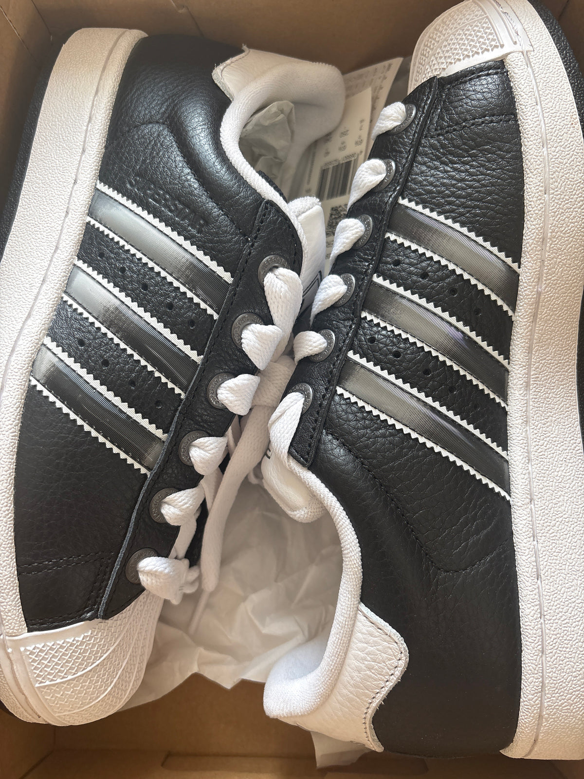 Adidas Superstar II, schwarz/weiss, Größe 40