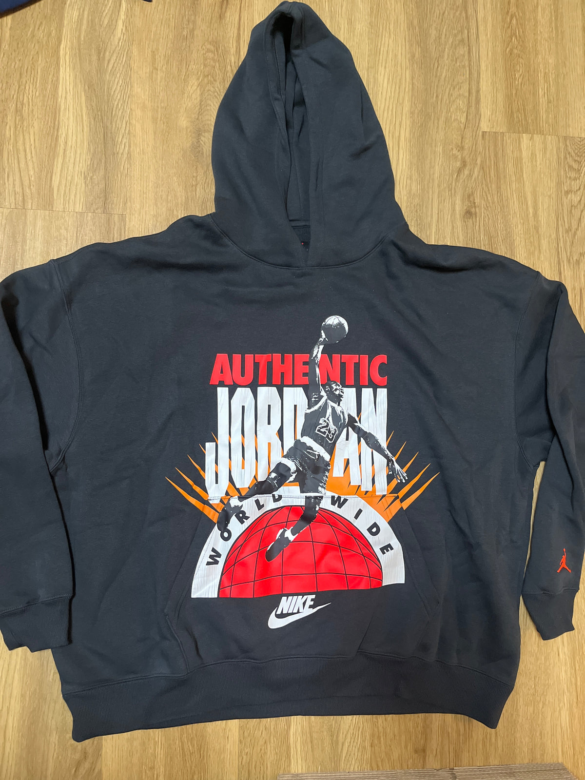 Nike Jordan Hoodie in schwarz/bunt, Größe XXL
