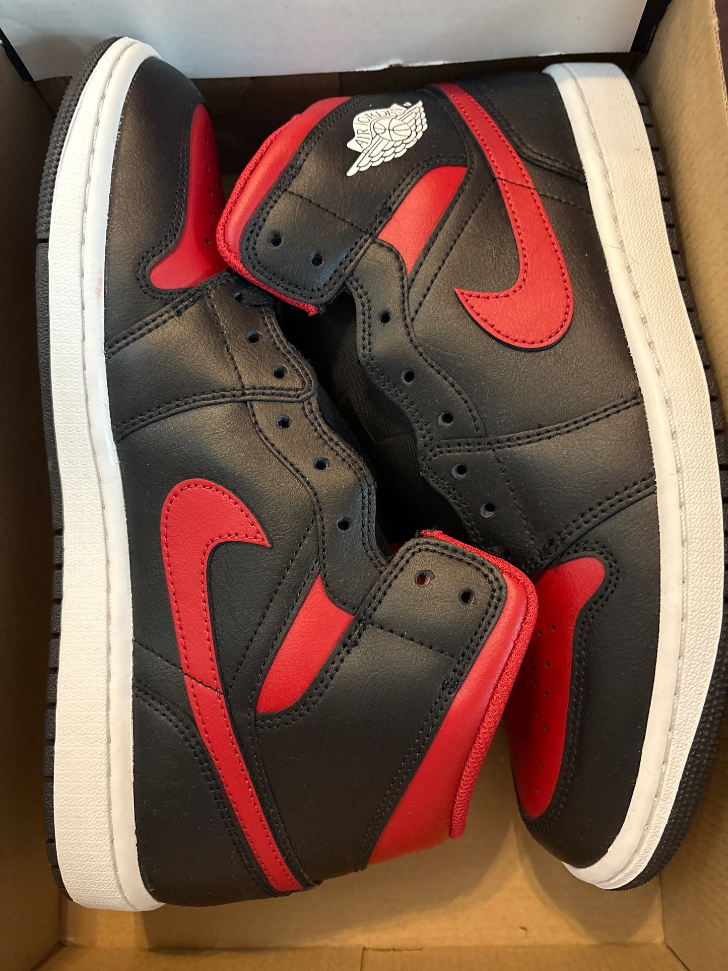 Air Jordan 1 MID rot/schwarz/weiss, Größe wählbar