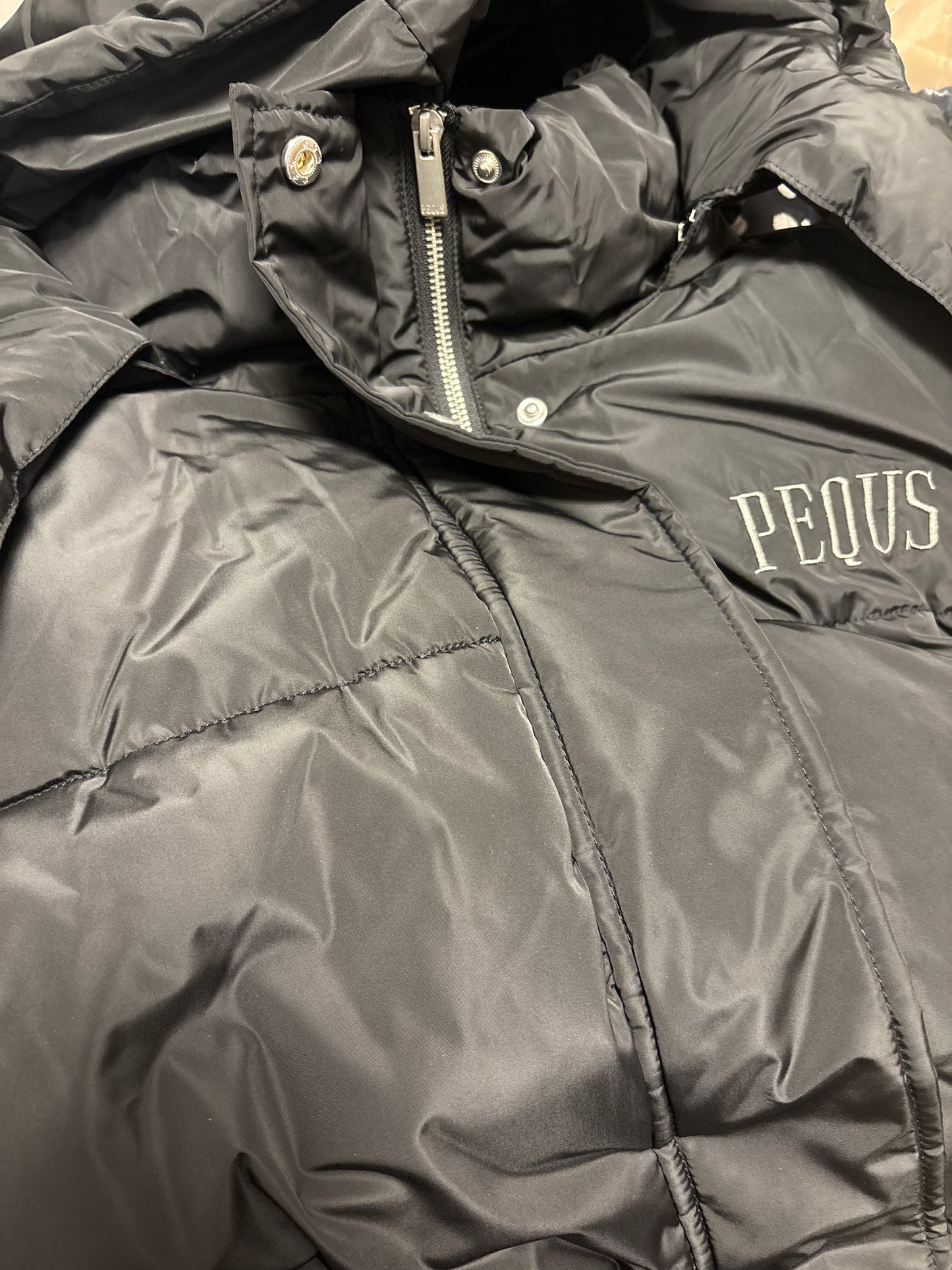 Pequs Winterjacke in schwarz, Größe L
