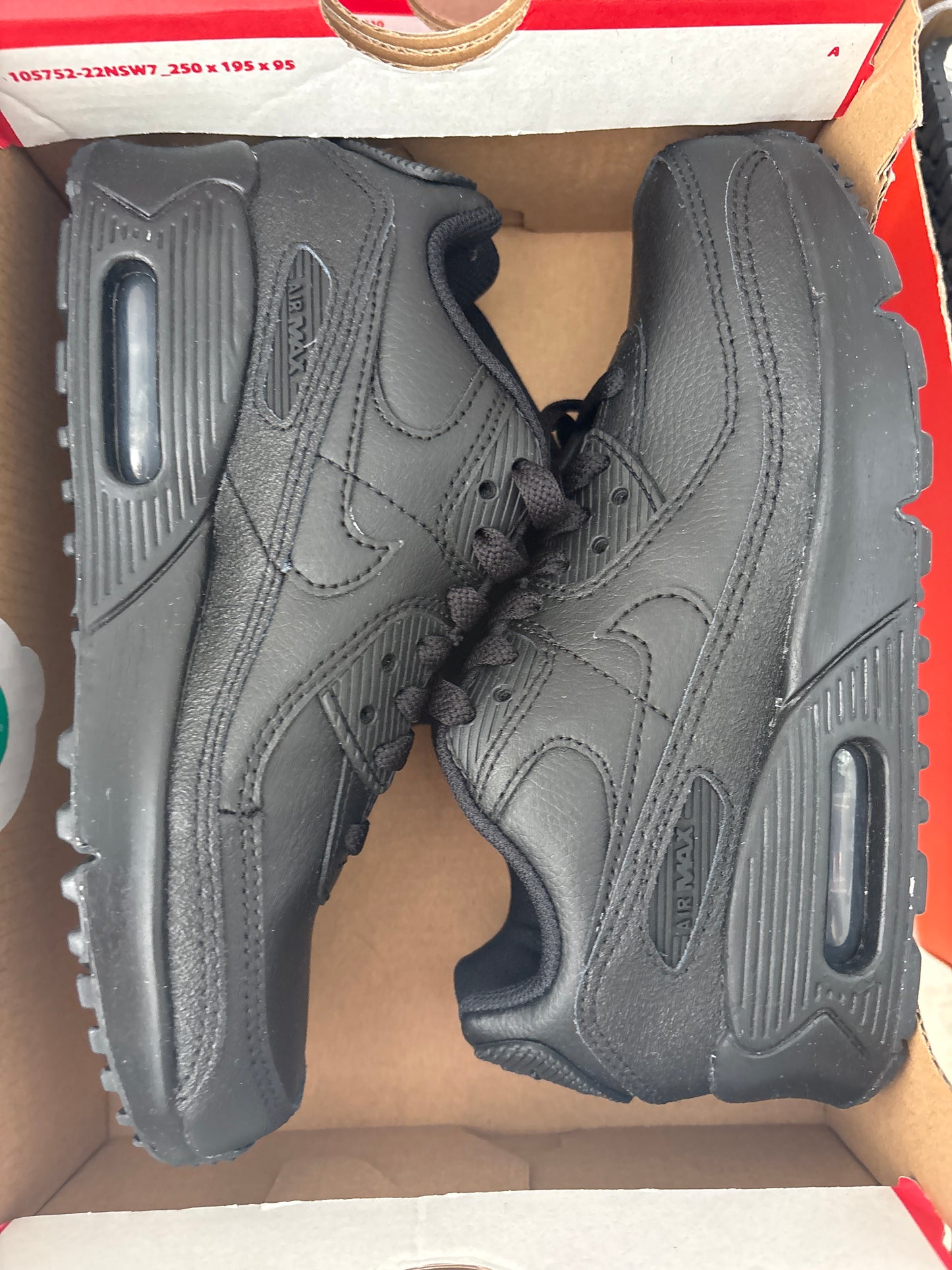 Nike Airmax 90 schwarz, Gr. 33,5