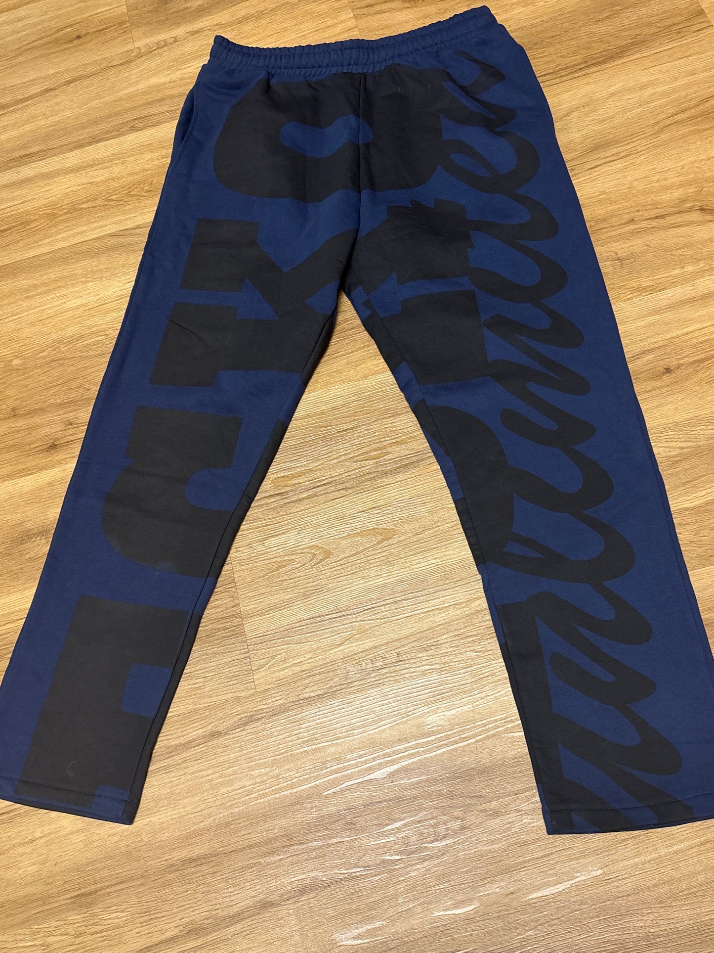Ecko Jogginghose in dunkelblau/schwarz , Größe 3XL