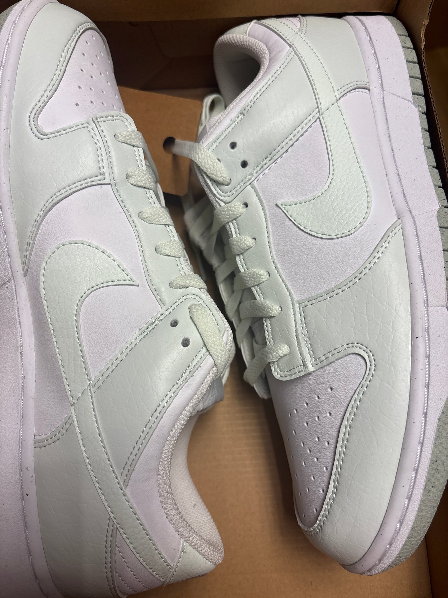 Nike Dunk Low, Gr. 44 in weiss/mintgrün