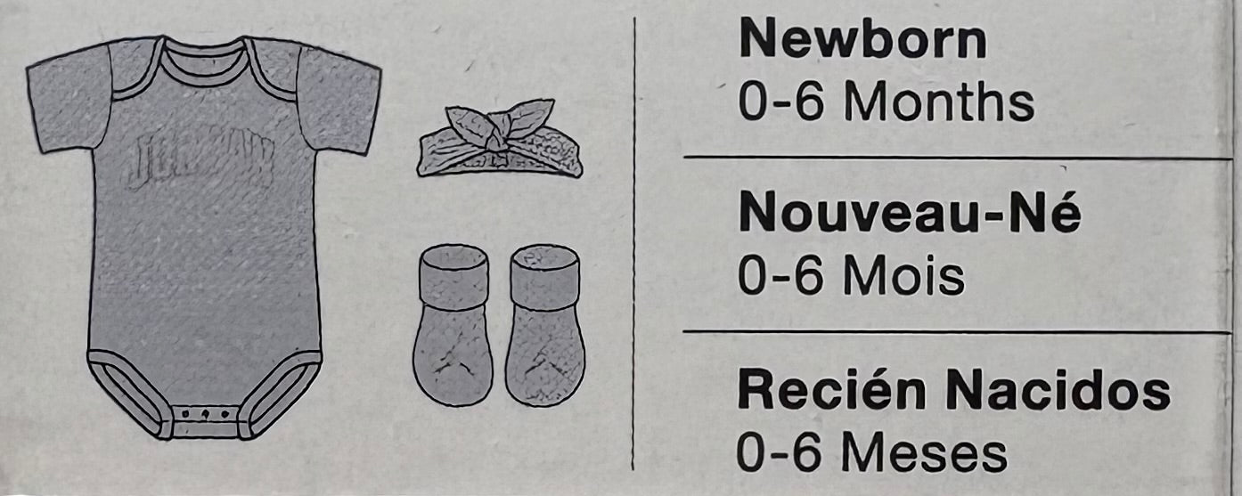 Nike Jordan 3er Set für Neugeborene, wählbar