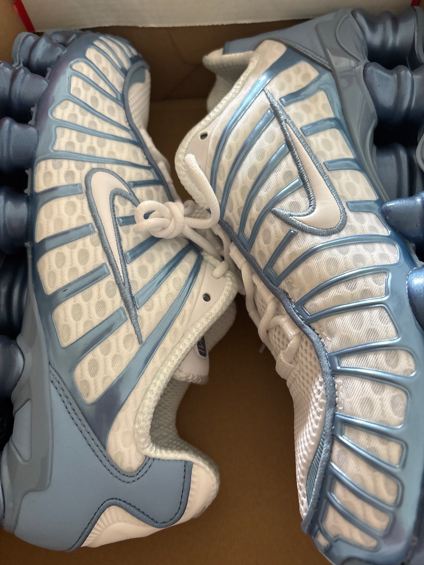 Nike Shox TL in weiss/blau , Größe wählbar