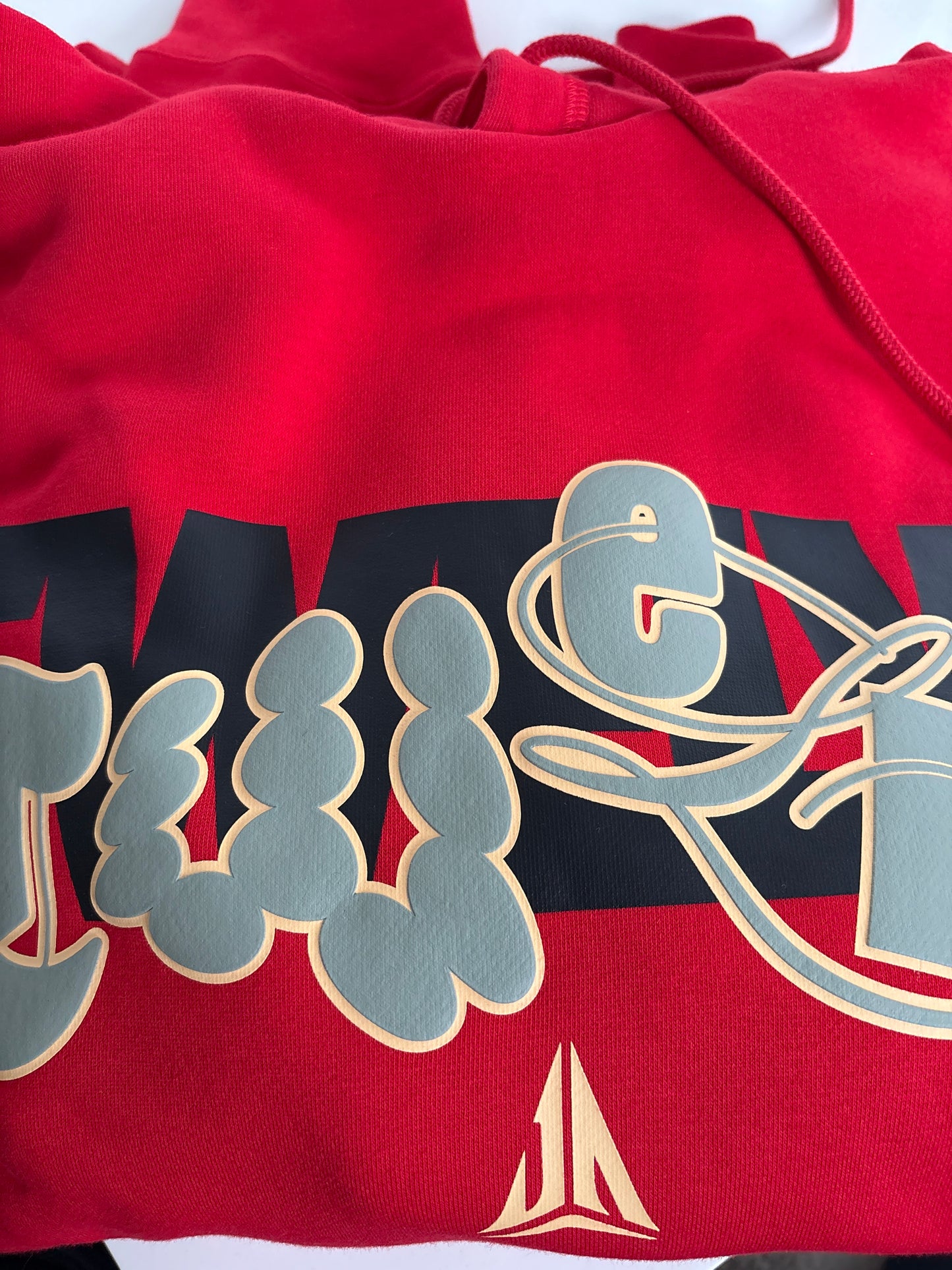 Nike Hoodie, Größe wählbar in rot/Muster