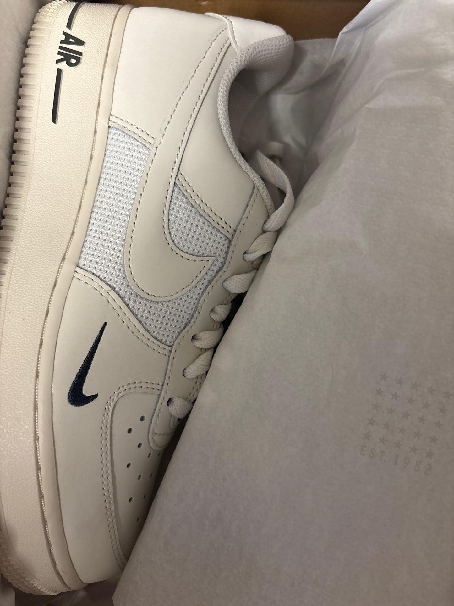 Nike Air Force 1 altweiss/cremeton, Größe 39