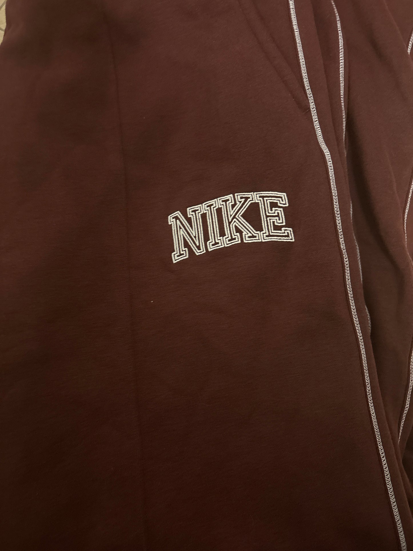 Nike Damen Jogginghose, dunkelbraunton, Größe XL
