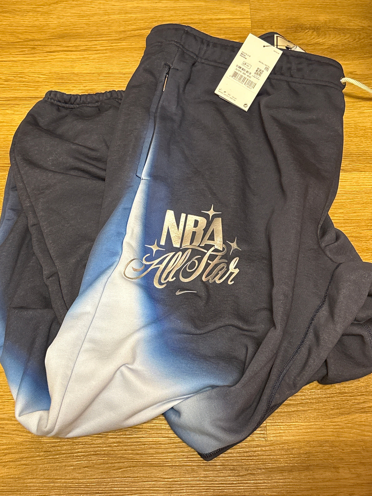 Nike Jogginghose All Star in Blautönen/silber, Größe XXL