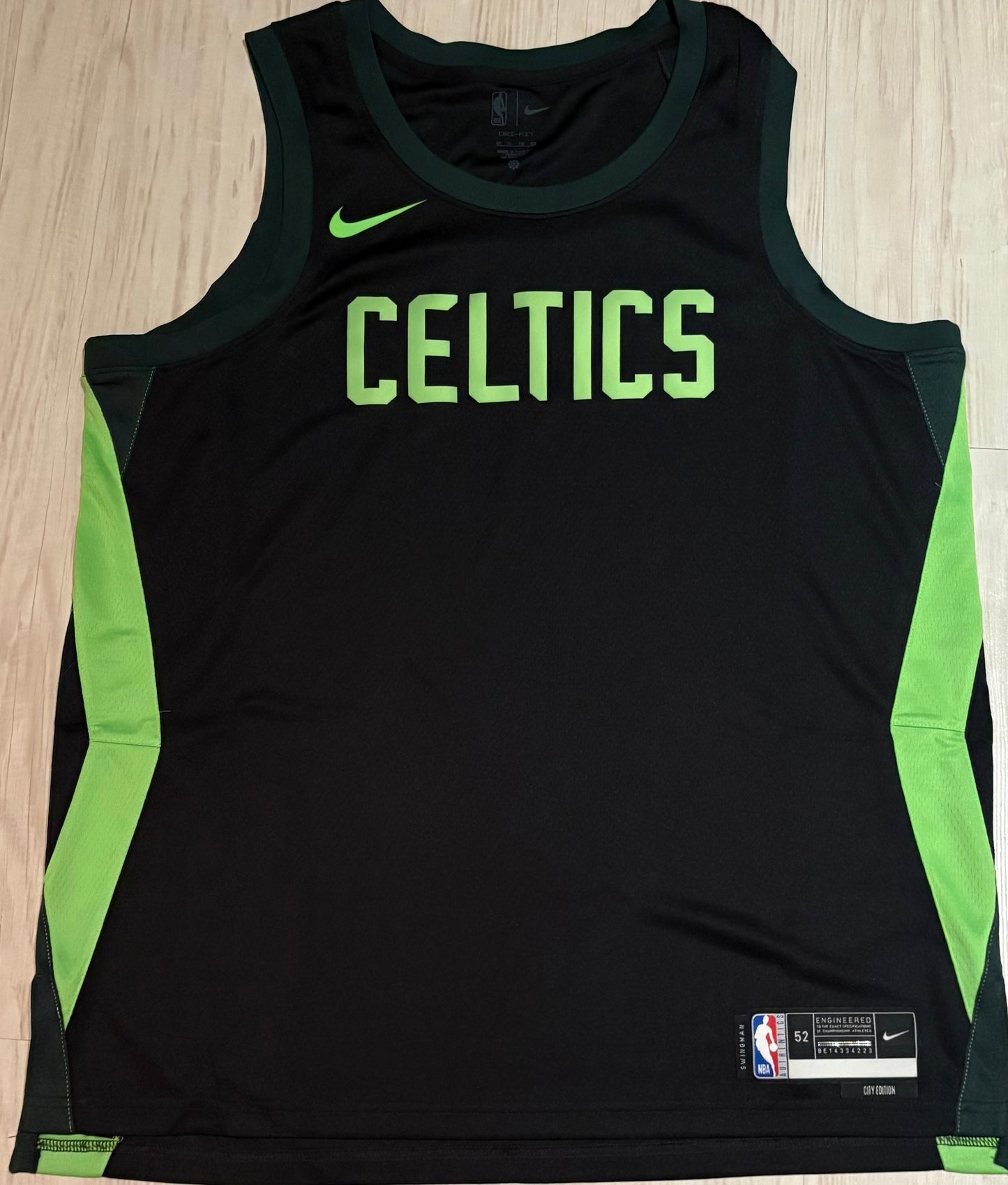 Nike NBA Trikot Boston Celtics,City Edition, Größe wählbar in schwarz/grün
