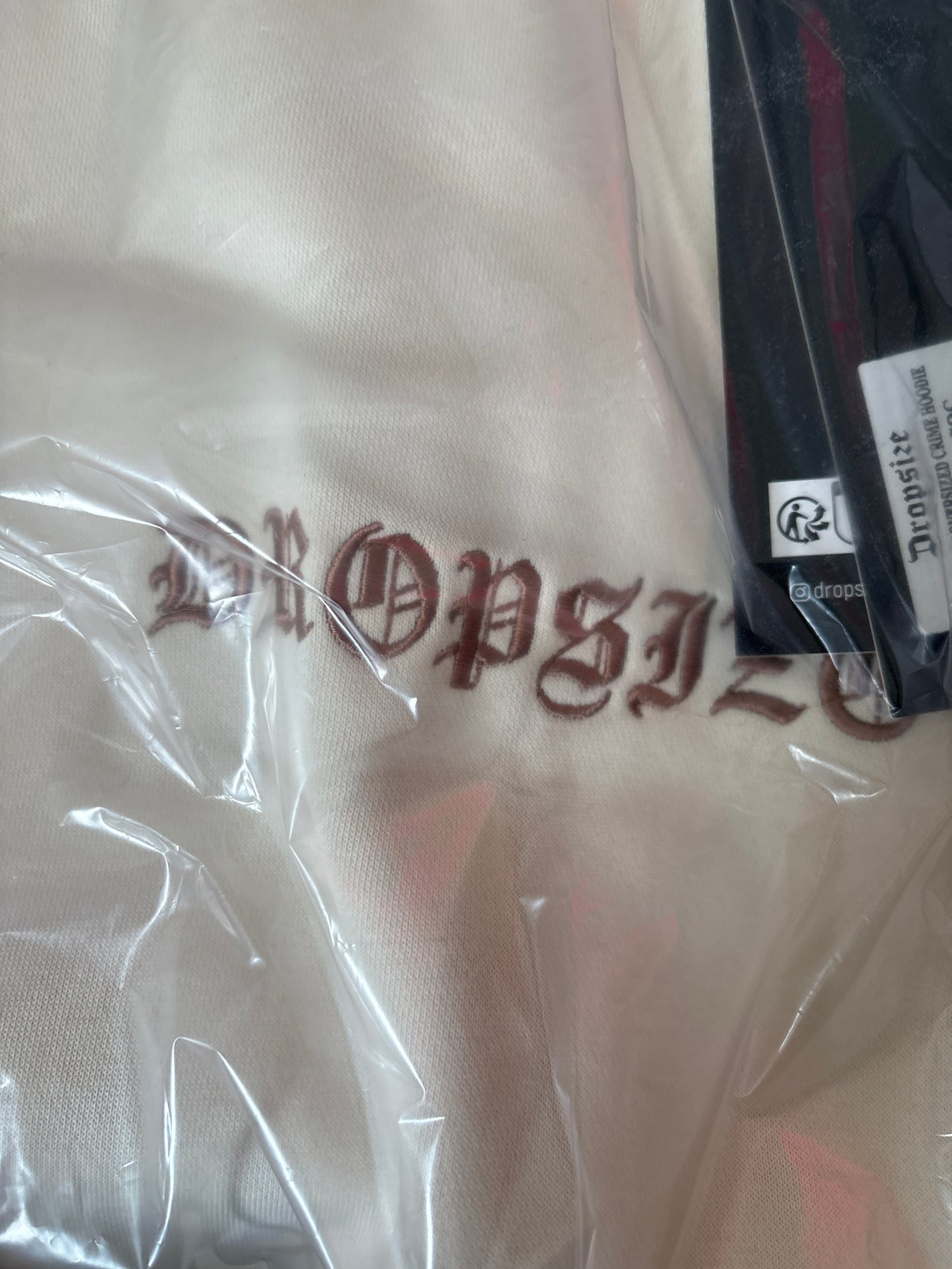 Dropsize Hoodie beige , Größe wählbar