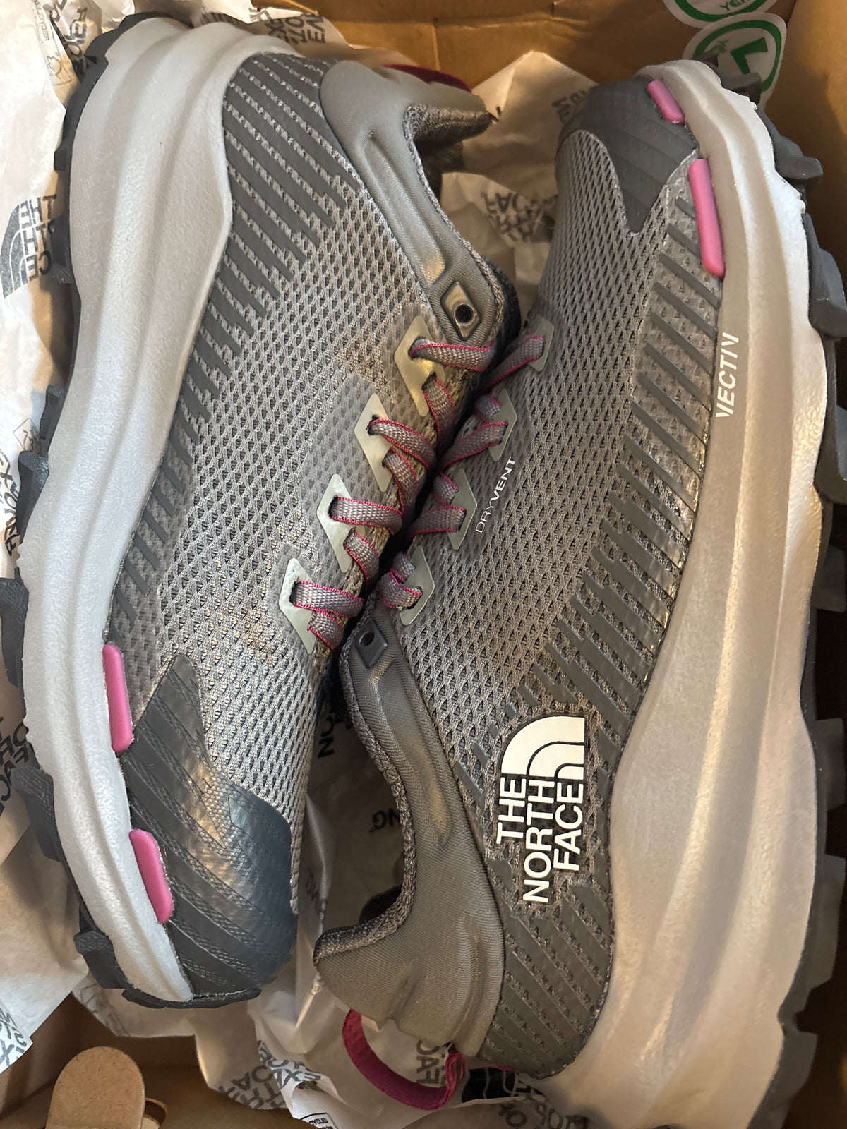 The North Face Damen Wanderschuhe in grau/anthrazit/lila, Größe wählbar