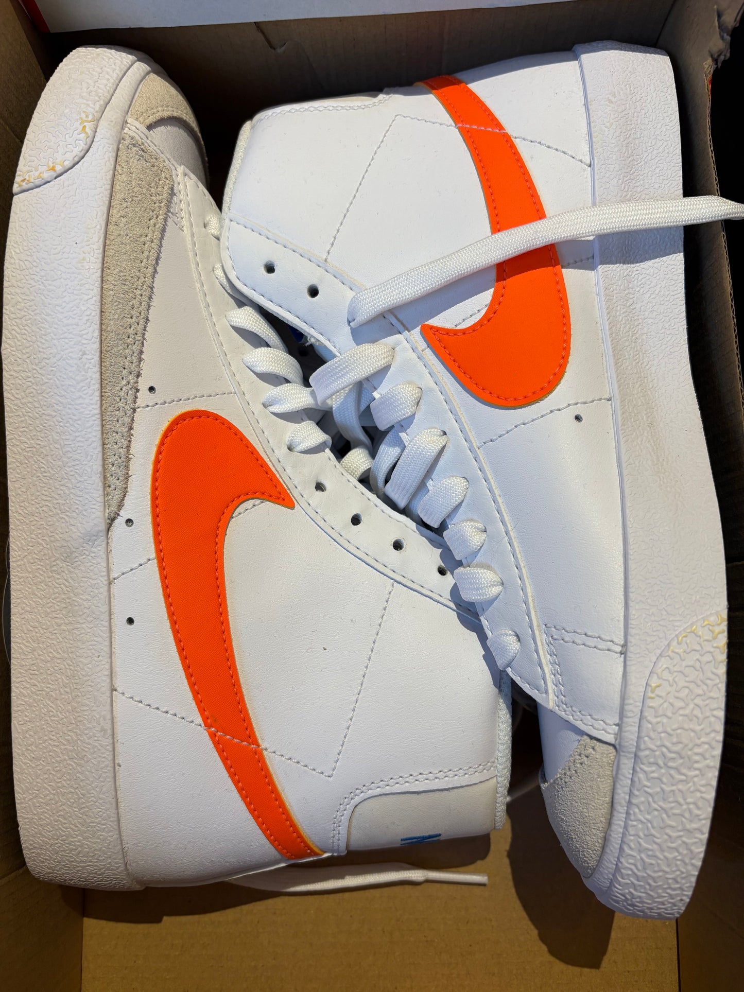 Nike Blazer, orange/weiss, Größe wählbar
