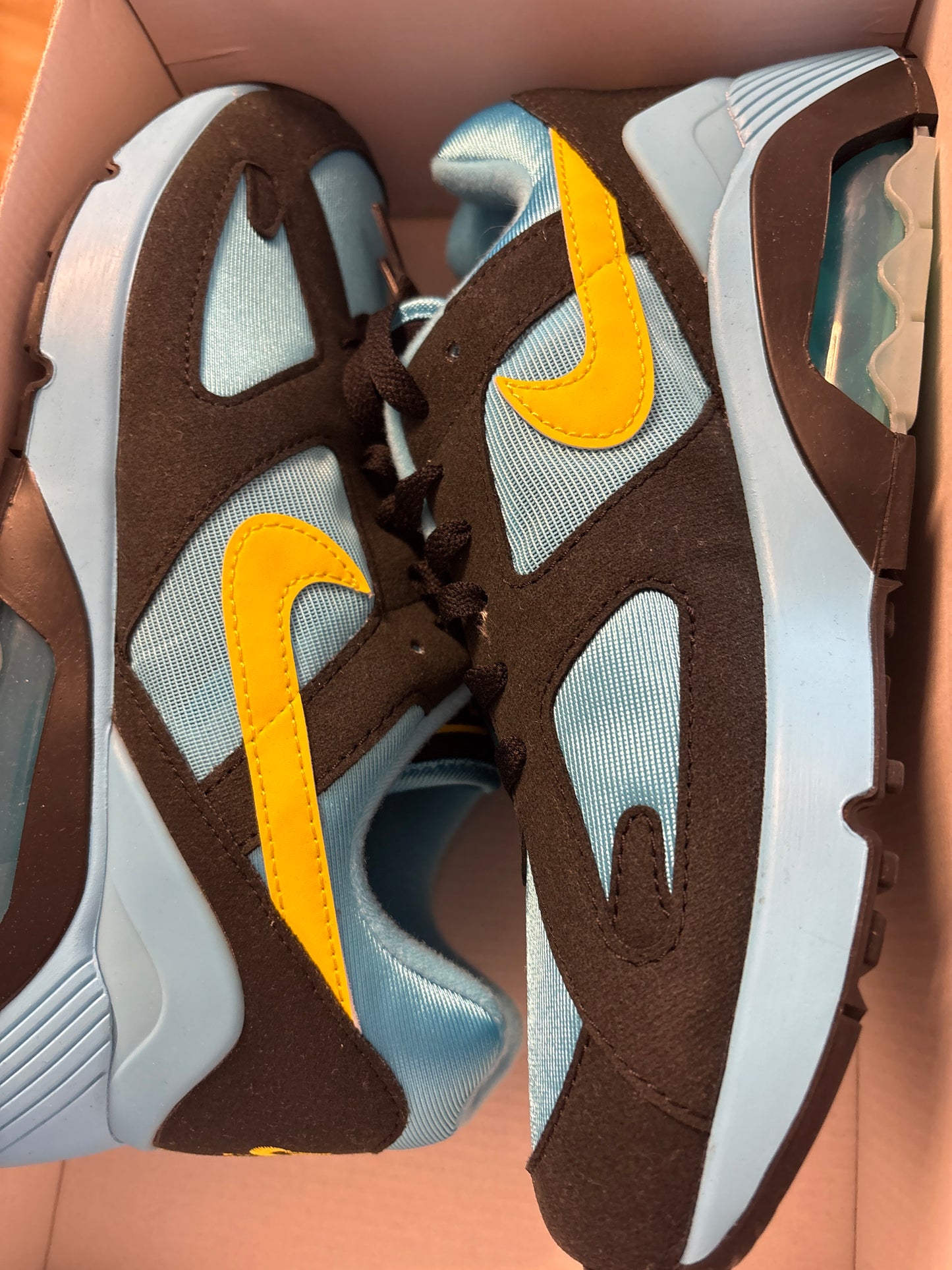 Nike Air 180, Türkis/schwarz/gelb, Größe 45