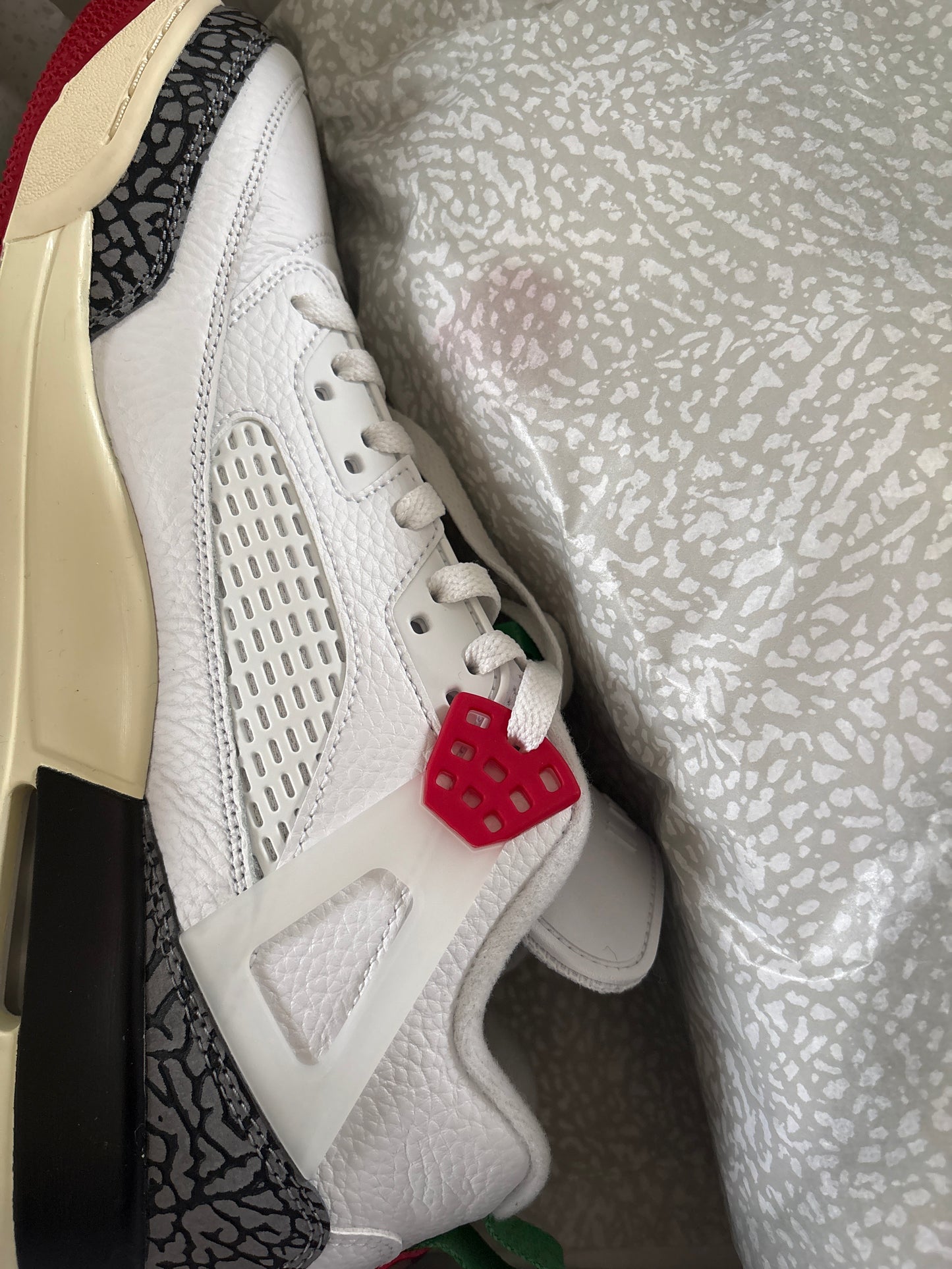 Nike Jordan Spizike low weiss/grau/schwarz/rot, Größe 45,5
