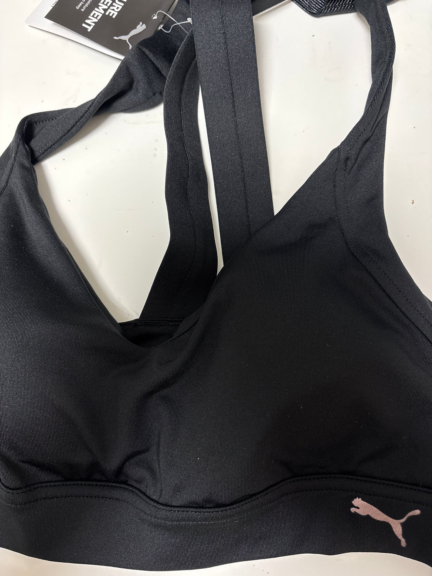Puma Sport BH in schwarz mit zeichen, Größe wählbar