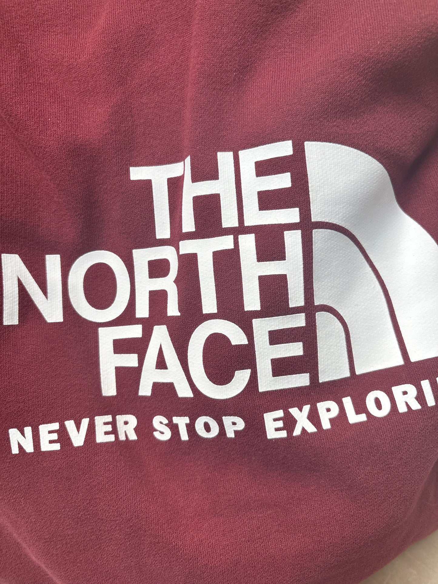 North Face Hoodie Weinrot , Größe wählbar