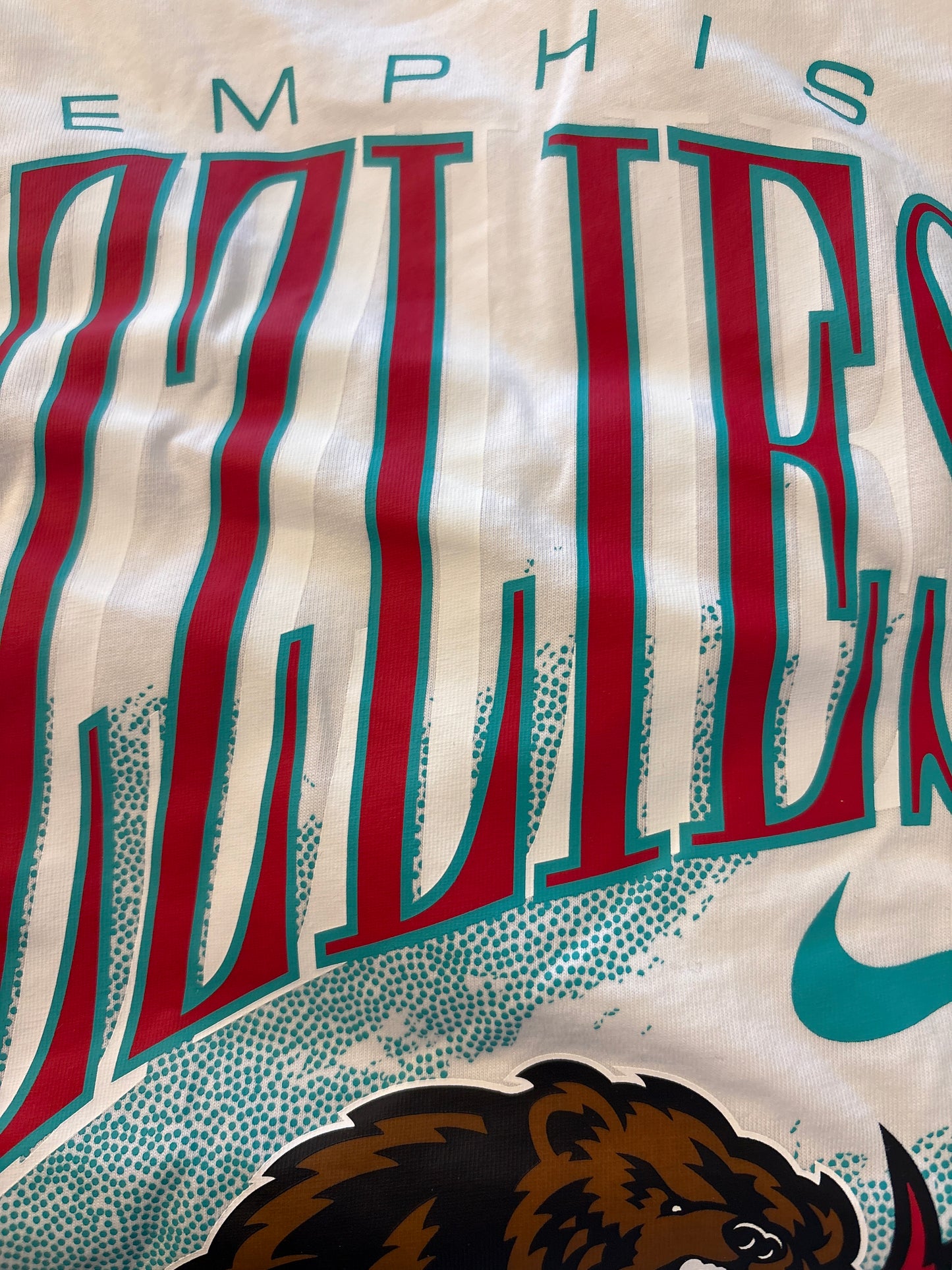 Nike NBA Shirt Memphis Grizzlys , Größe L in weiss