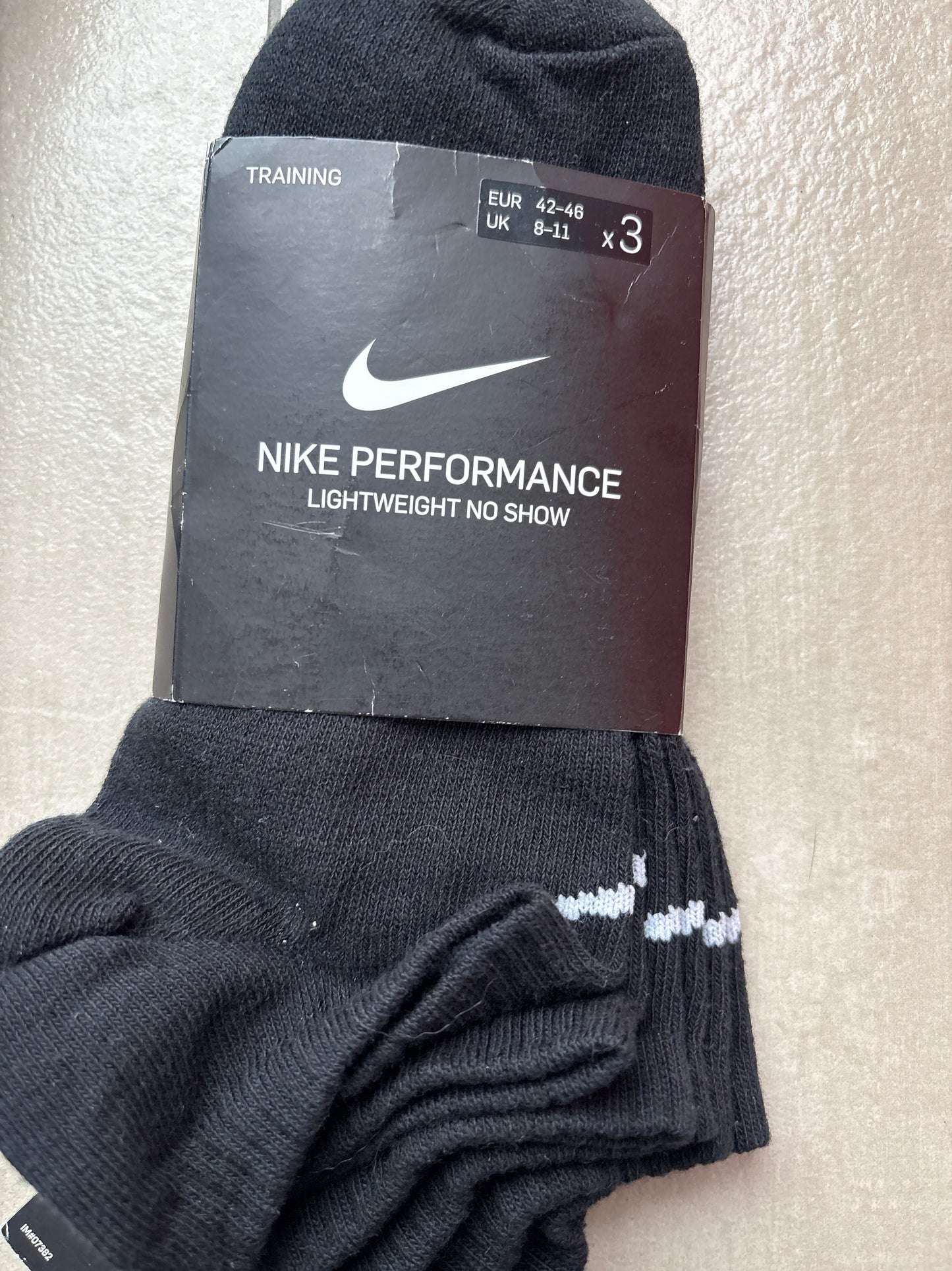 Nike kurze Socken, Nike Performance, 3er Pack in schwarz, Größe 42-46