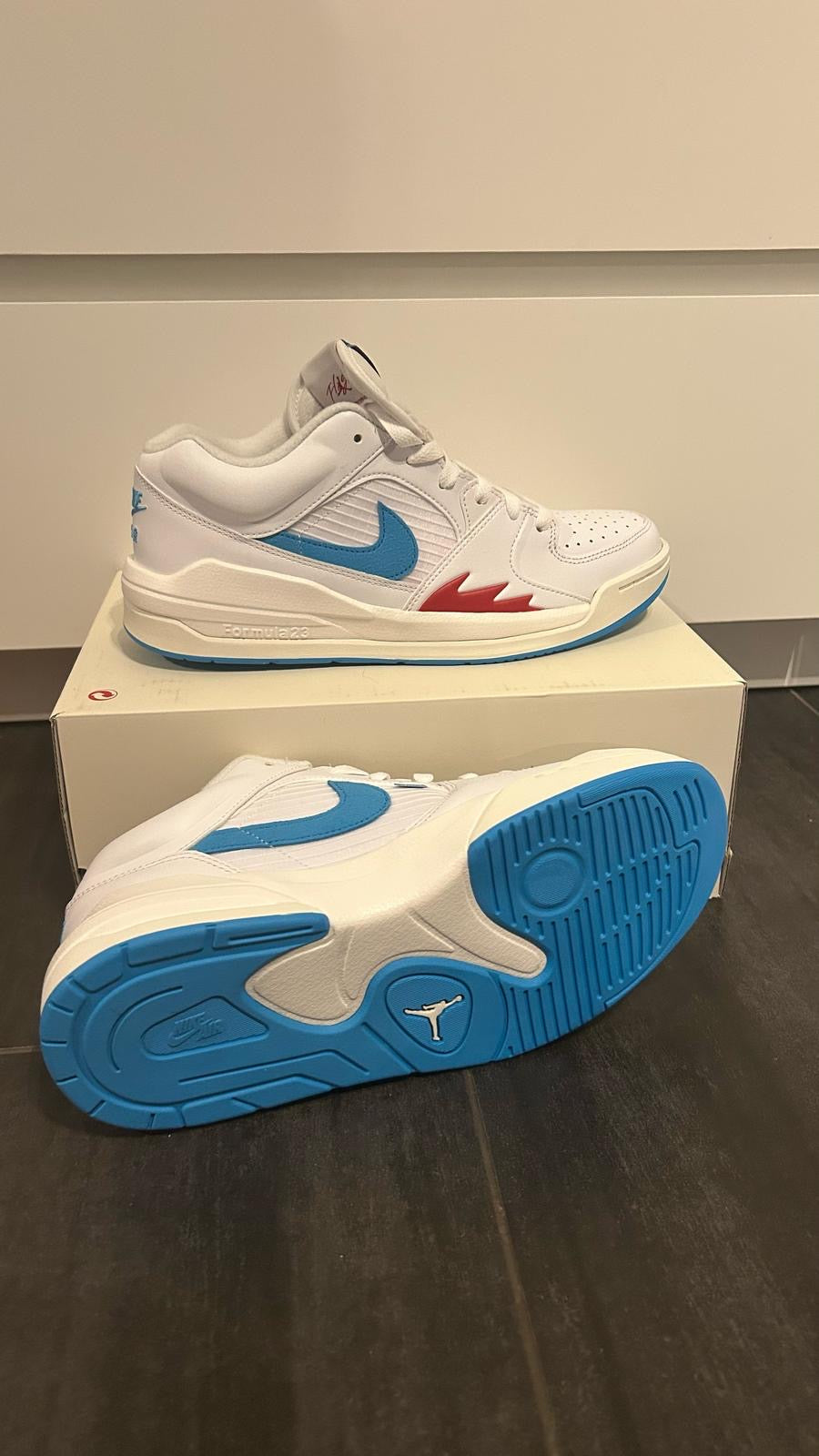 Nike Jordan Stadium 90 in weiss/hellblau, Größe wählbar