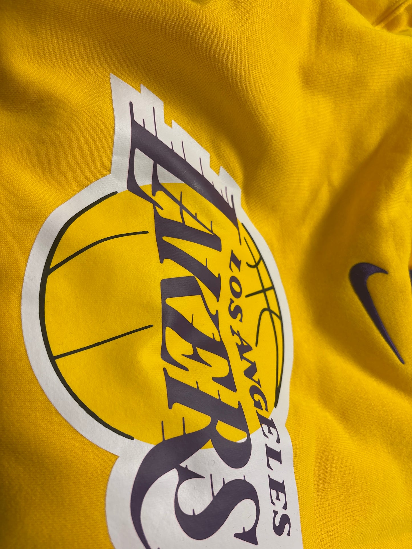 Nike NBA Hoodie Los Angeles Lakers Größe wählbar in gelb