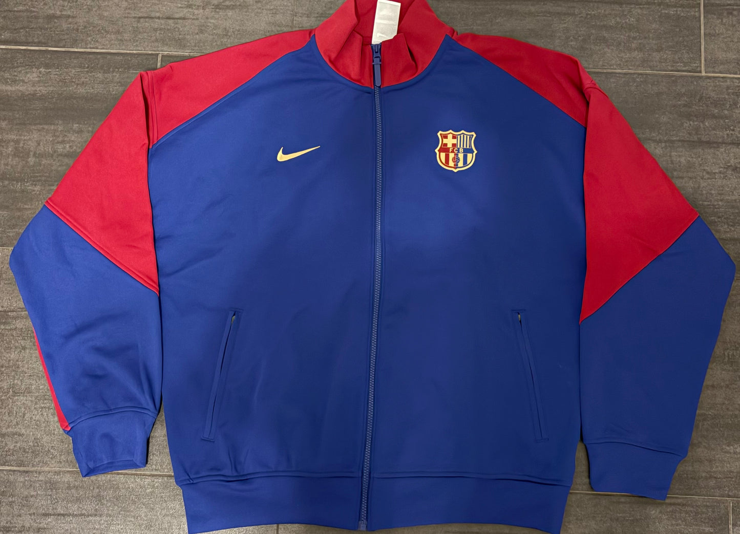 Nike FC Barcelona Jacke, Größe wählbar in rot/blau