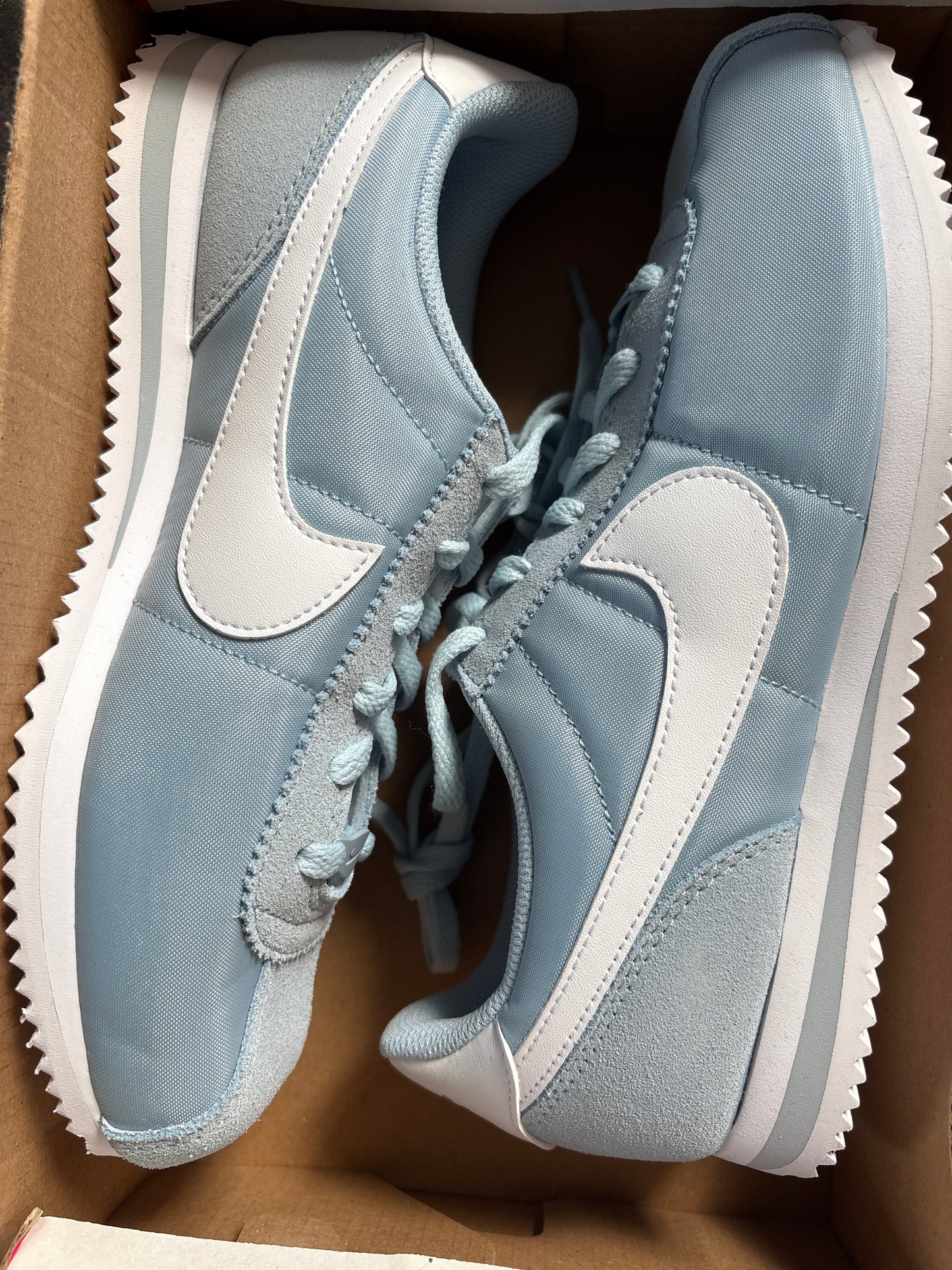 Nike Cortez in hellblau/weiss, Größe 37,5